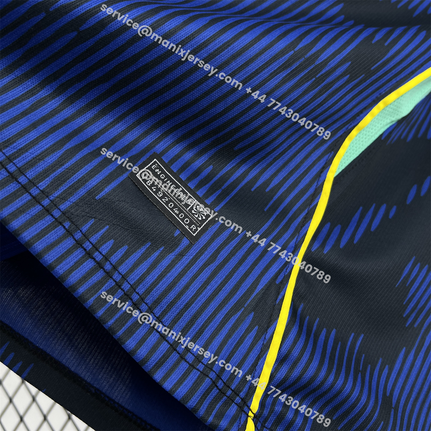 ManixJersey.com | Brazil 2026 Away Blue Jersey - Fans Version -Customize Name, Number and Patch | Worldwide Shipping