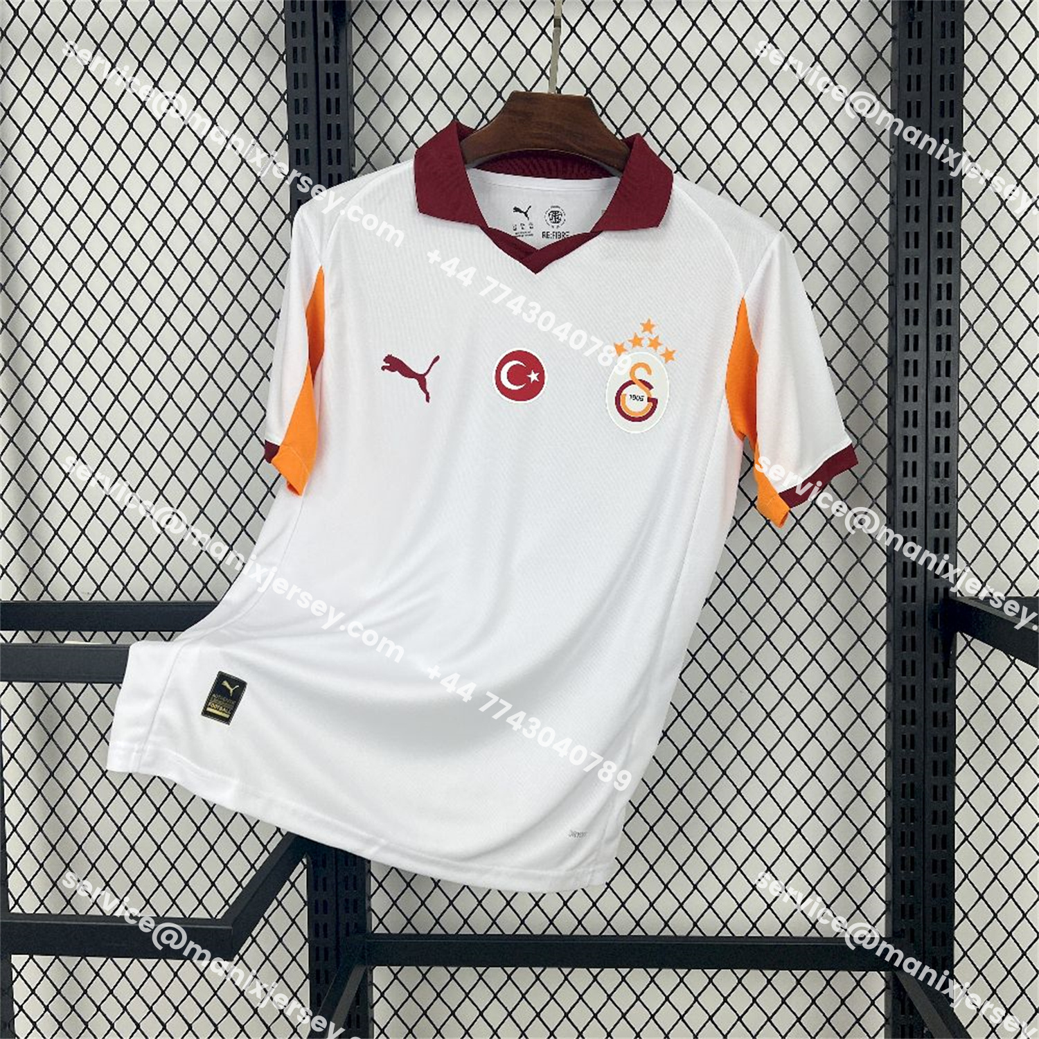 ManixJersey.com | Galatasaray 25-26 Away Unsponsored Jersey with Five Stars - Fans Version -Customize Name, Number and Patch | Worldwide Shipping