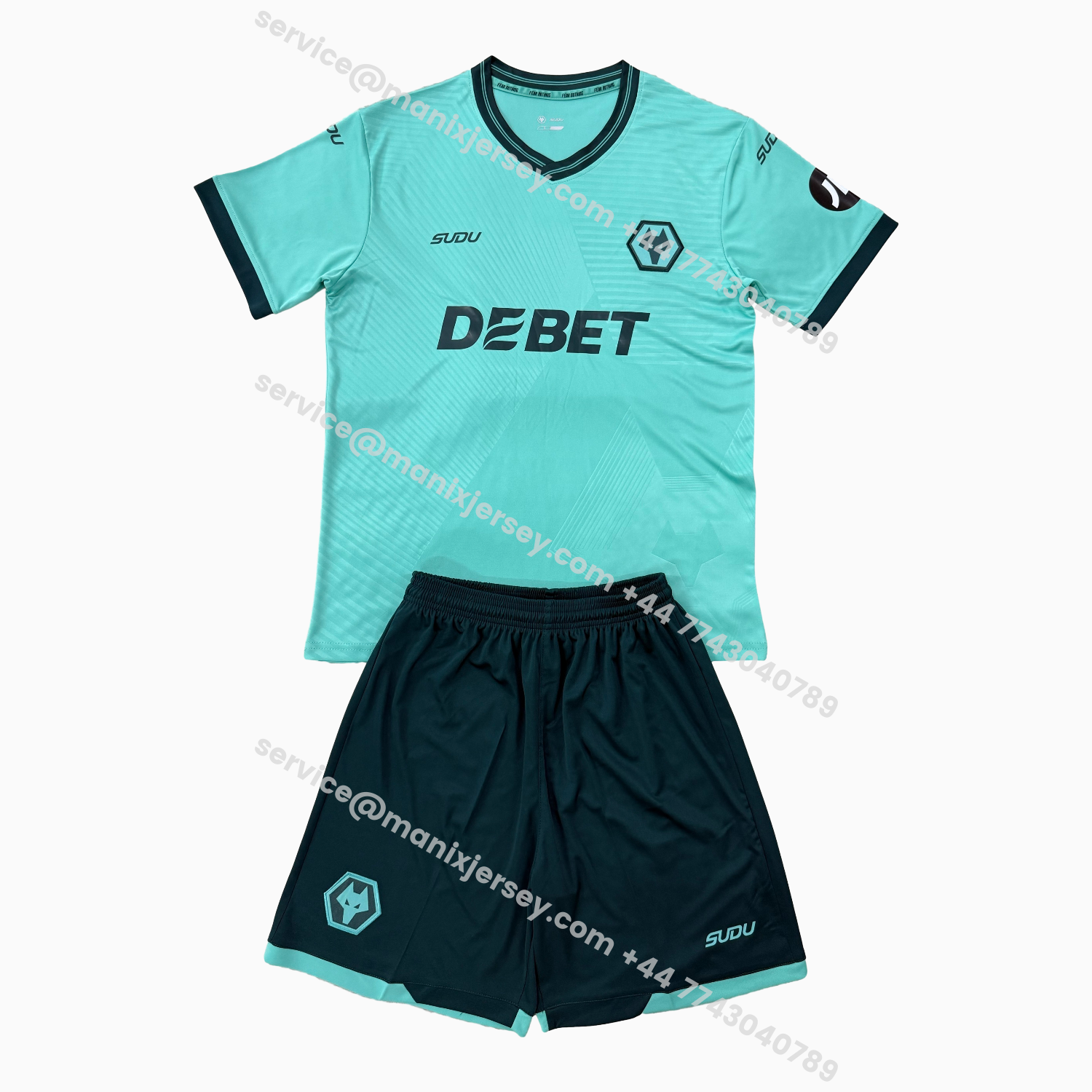 ManixJersey.com | Wolverhampton Wanderers Wolves 25-26 Away Men's Adult Jersey Set - Fans Version -Customize Name, Number and Patch | Worldwide Shipping
