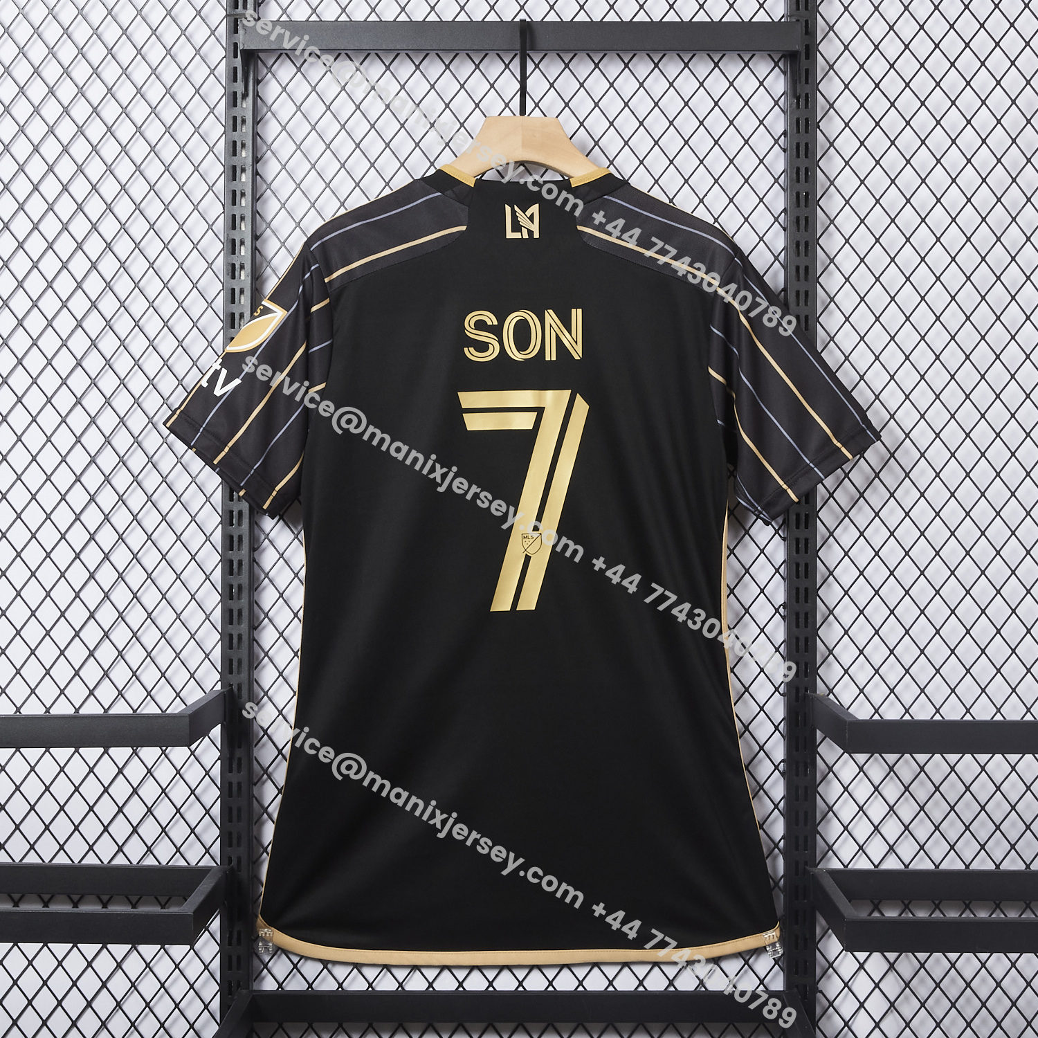 ManixJersey.com | Los Angeles FC 25-26 Home Black Jersey - Fans Version -Customize Name, Number and Patch | Worldwide Shipping