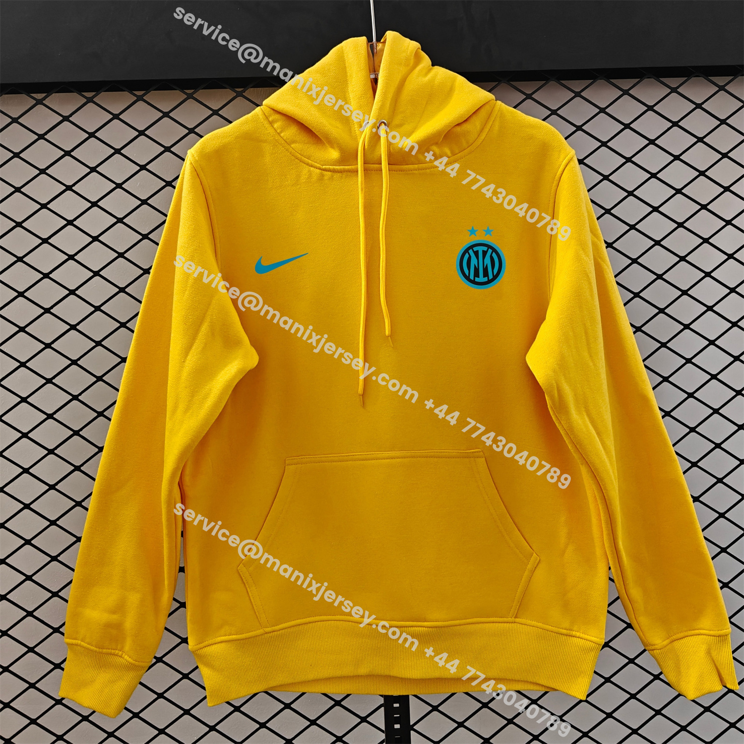 ManixJersey.com | Inter Milan 25-26 Third Blue Icon Unisex Pullover Hoodie -Customize Name, Number and Patch | Worldwide Shipping