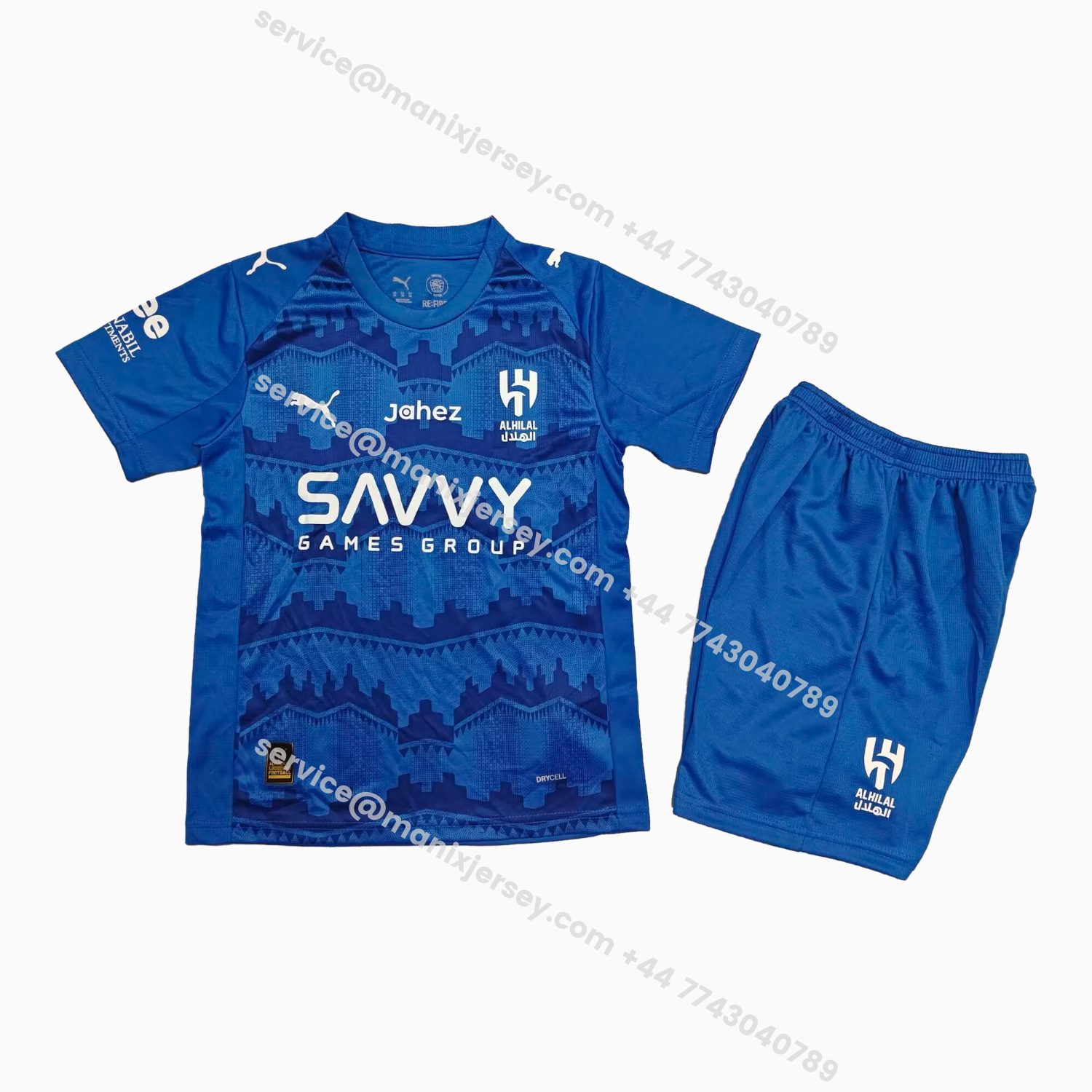 ManixJersey.com | Al Hilal Riyadh Crescent 25-26 Home Kids Kit -Customize Name, Number and Patch | Worldwide Shipping