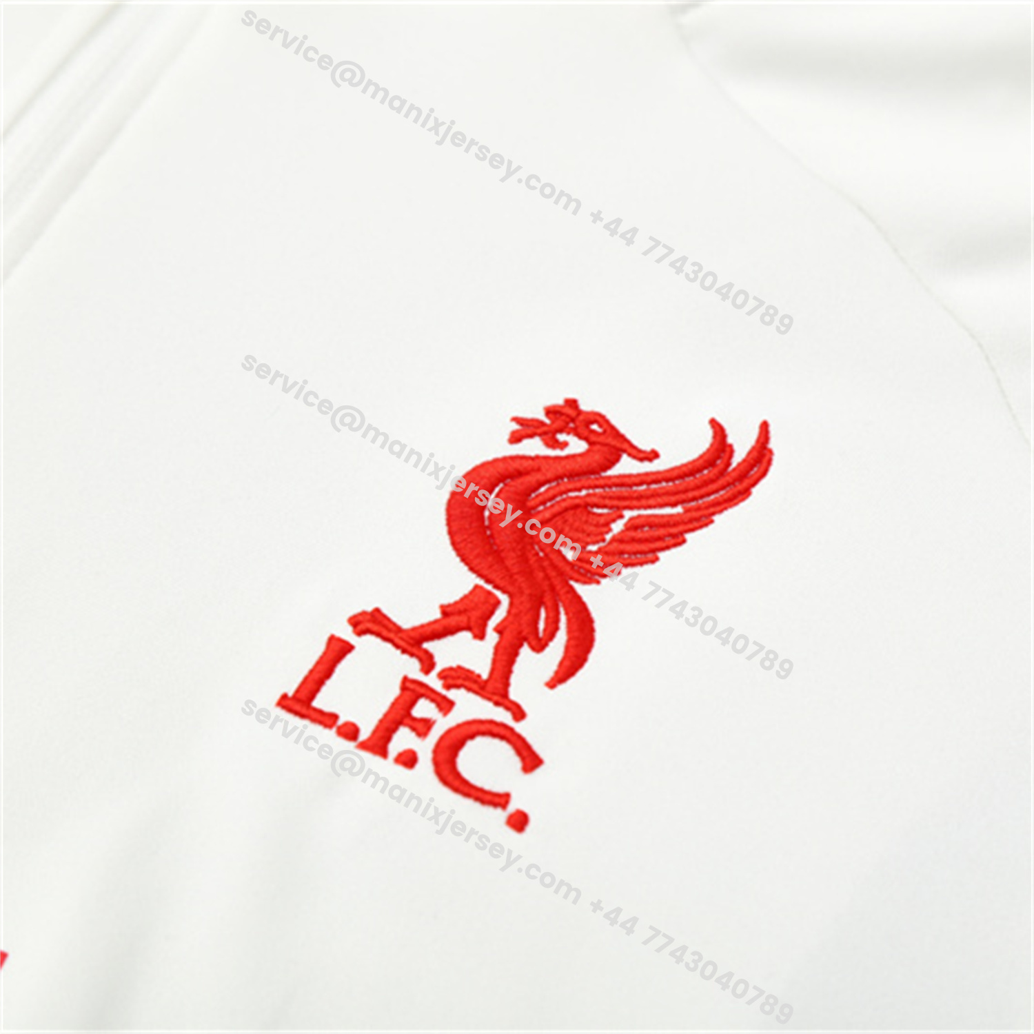 ManixJersey.com | Liver.pool 25-26 Long Sleeve Training Set - White Top & Black Pants -Customize Name, Number and Patch | Worldwide Shipping