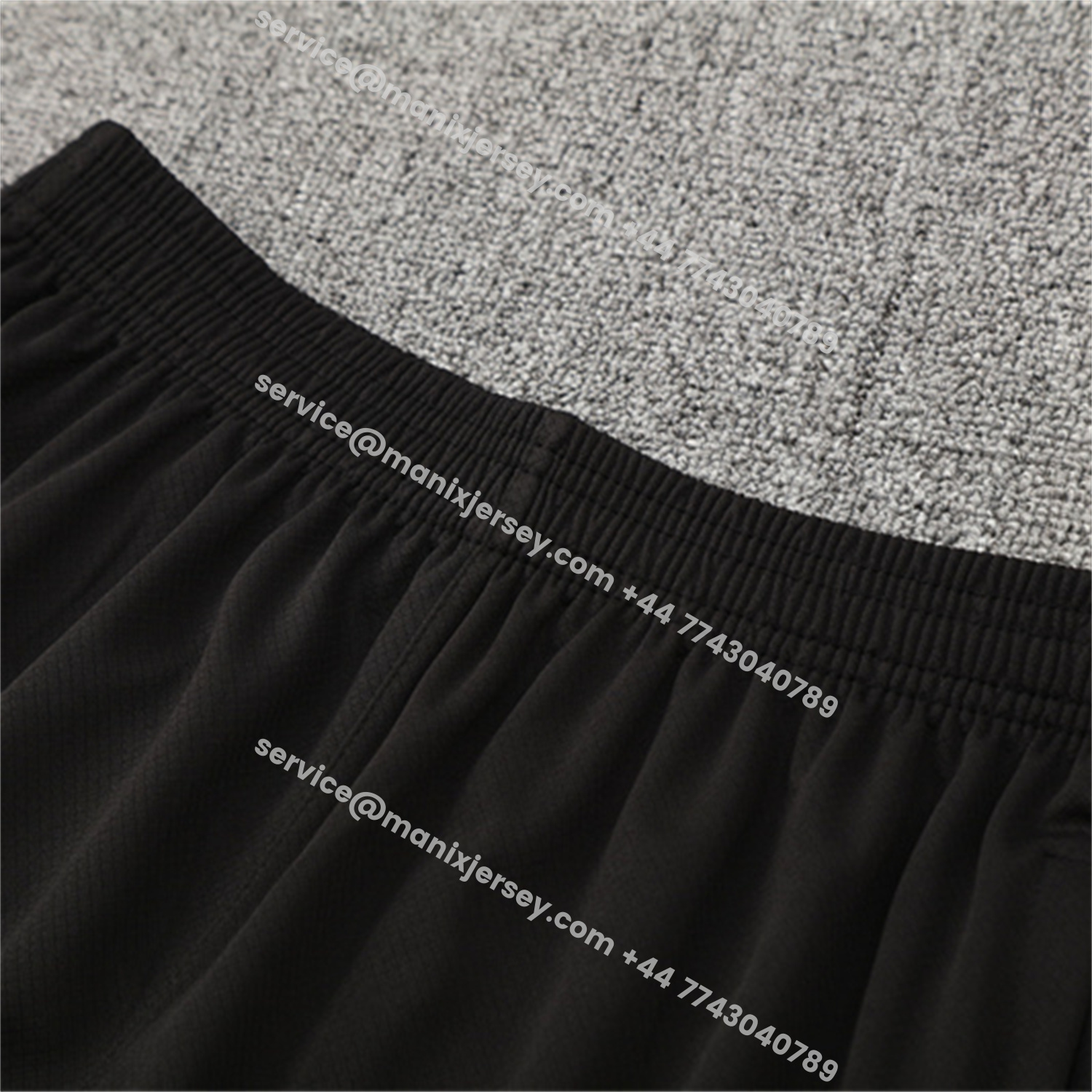 ManixJersey.com | Paris Saint-Germain PSG 25-26 Short-Sleeve Training Set - White Top & Black Shorts -Customize Name, Number and Patch | Worldwide Shipping