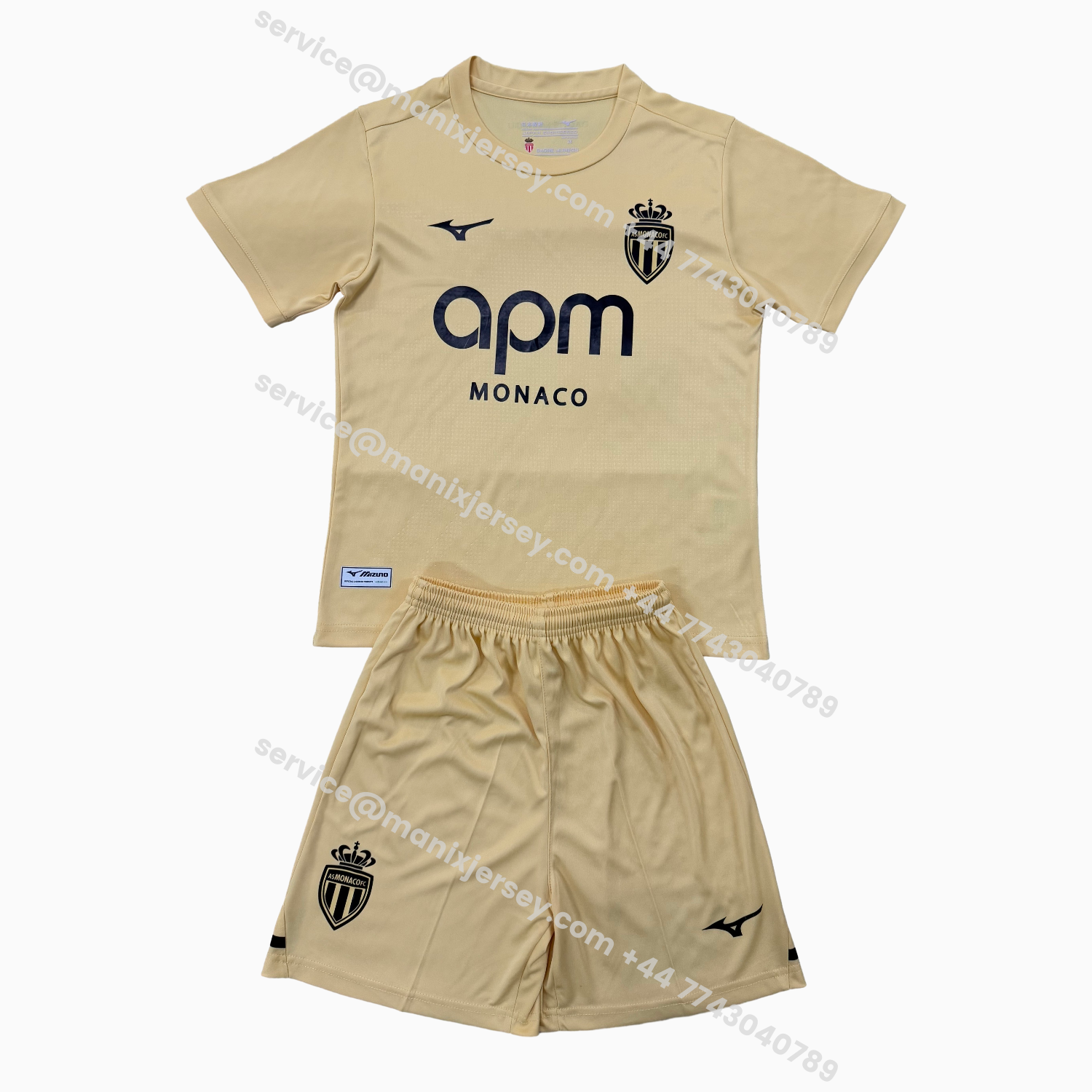 ManixJersey.com | AS Monaco 25-26 Third Kids Kit -Customize Name, Number and Patch | Worldwide Shipping
