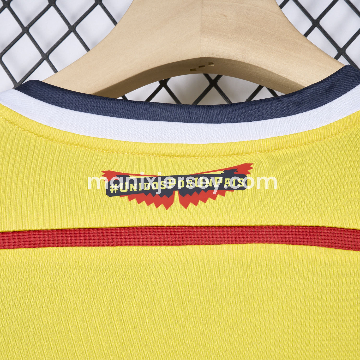 ManixJersey.com | Retro Colombia 2014 Home Jersey -Customize Name, Number and Patch | Worldwide Shipping
