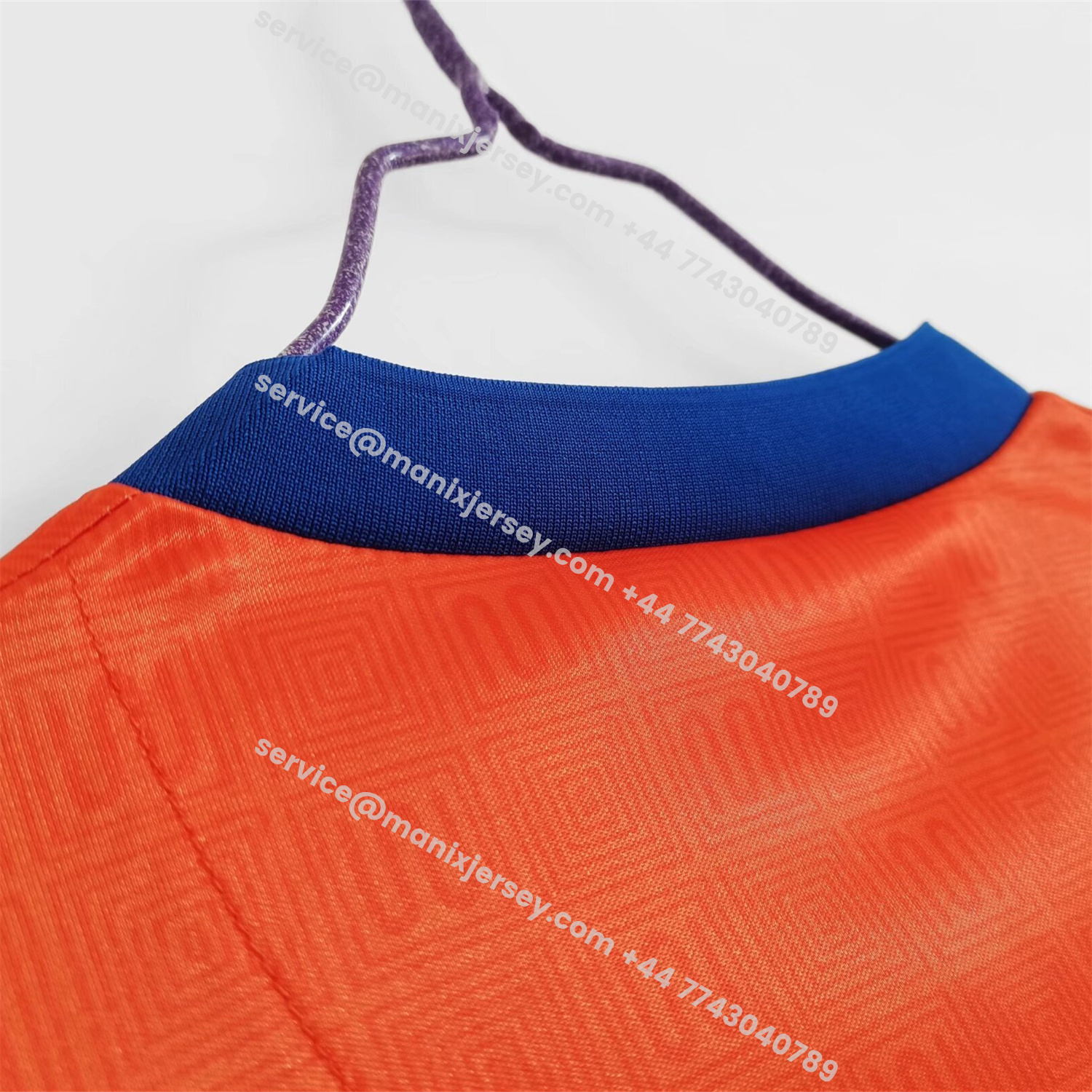 ManixJersey.com | Retro Barcelona 1991-92 Away Orange Jersey -Customize Name, Number and Patch | Worldwide Shipping