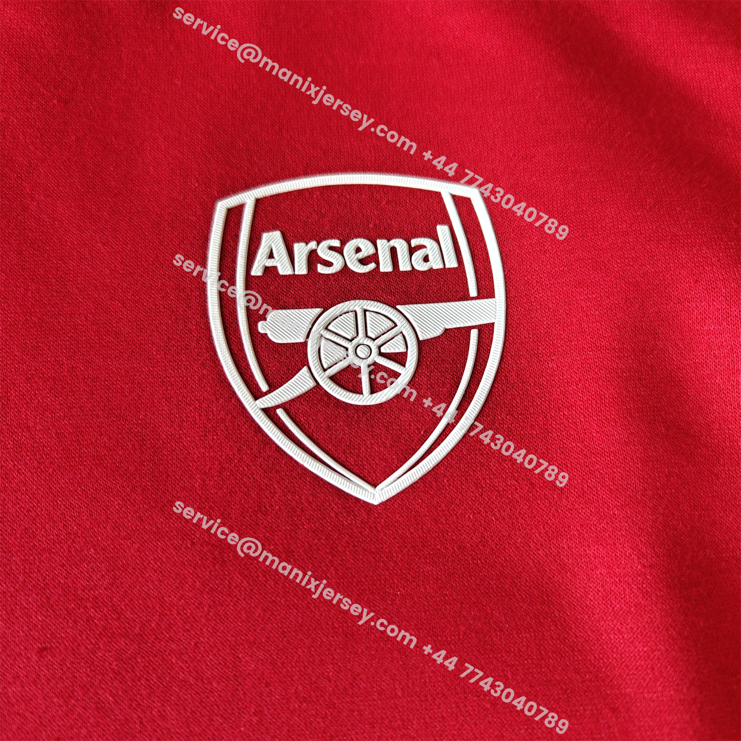 ManixJersey.com | Arsenal 25-26 Home Unisex Pullover Hoodie -Customize Name, Number and Patch | Worldwide Shipping