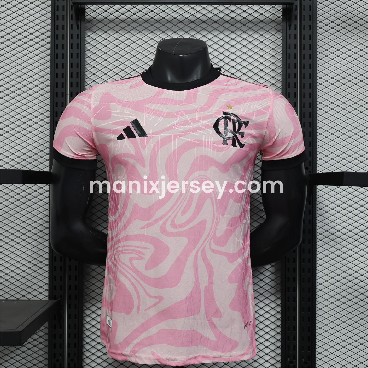 ManixJersey.com | Flamengo 25-26 Pink Ripples Special Jersey - Player Version -Customize Name, Number and Patch | Worldwide Shipping