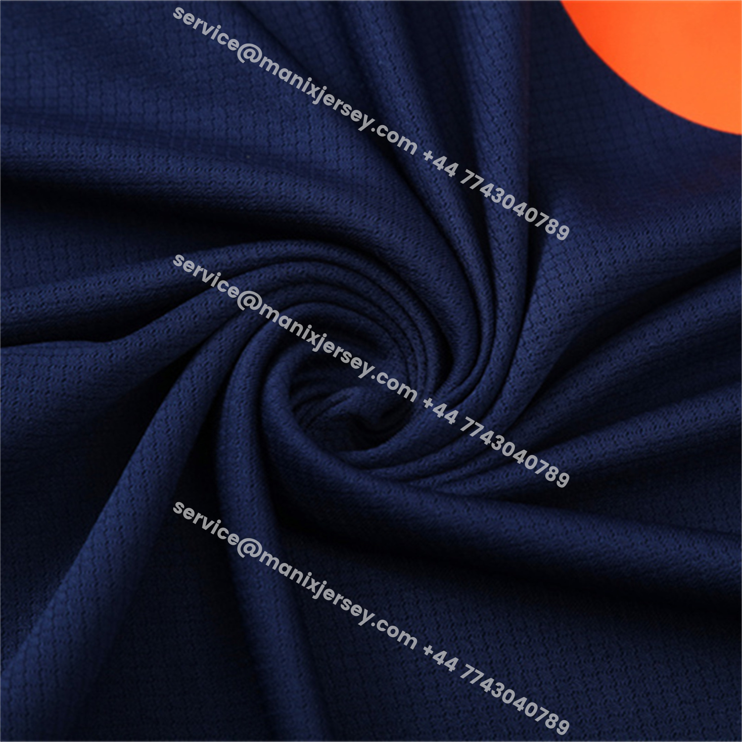 ManixJersey.com | Barcelona 25-26 Short-Sleeve Training Set - Royal Blue Top Orange Sponsor & Royal Blue Shorts -Customize Name, Number and Patch | Worldwide Shipping