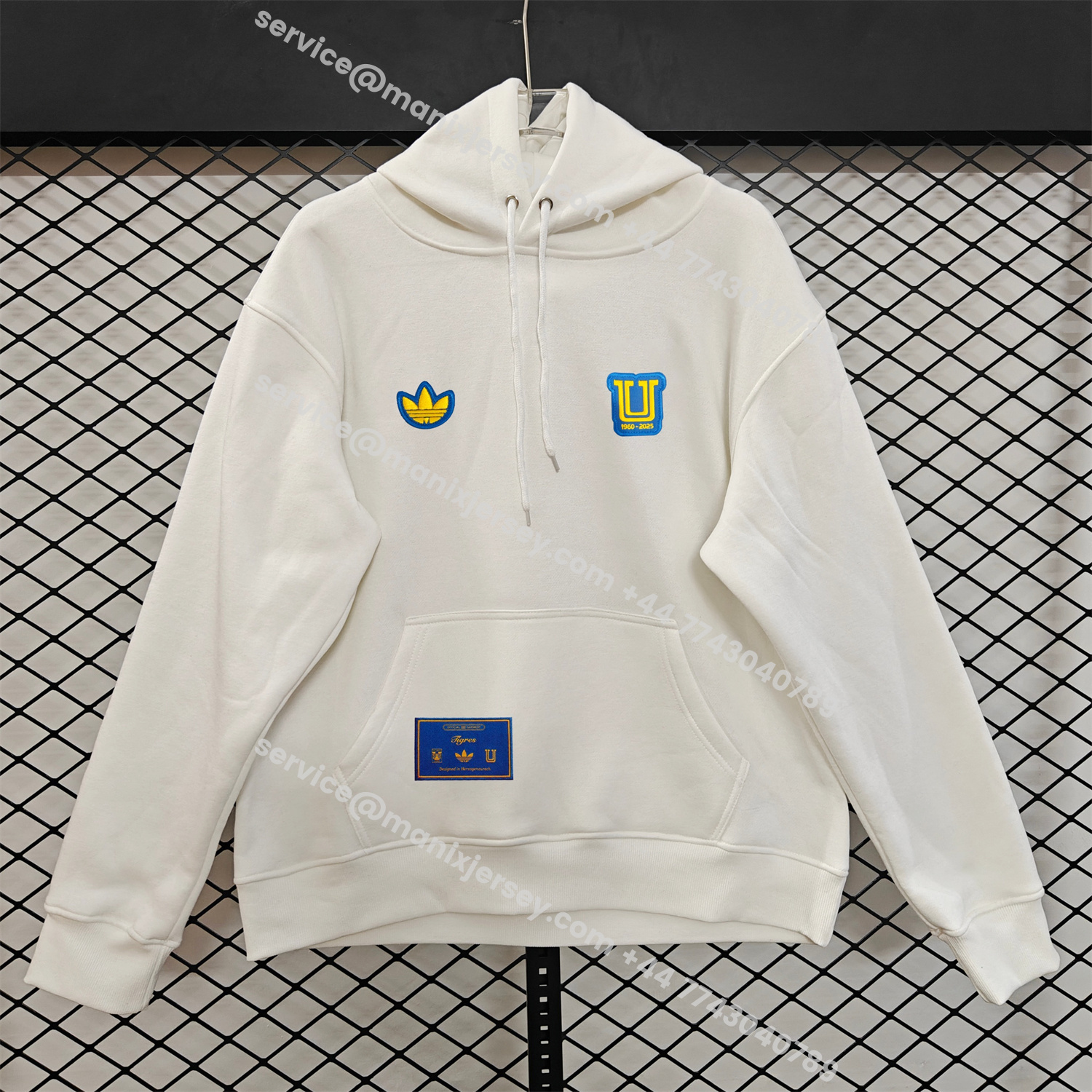 ManixJersey.com | Tigres UANL 25-26 Originals Terrace Icon Unisex Pullover Hoodie -Customize Name, Number and Patch | Worldwide Shipping