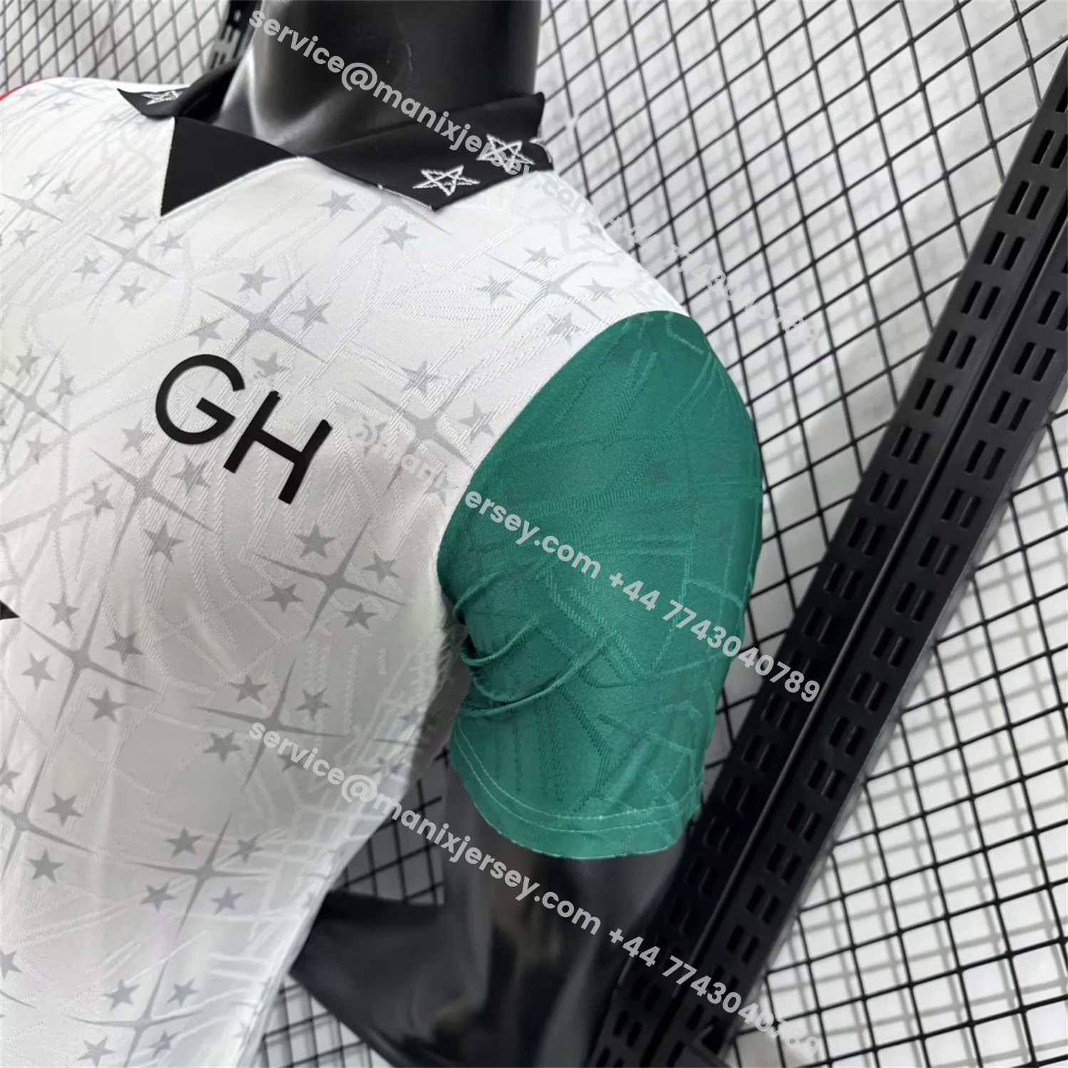 ManixJersey.com | Ghana 2026 Coat Of Arms White Special Jersey - Player Version -Customize Name, Number and Patch | Worldwide Shipping