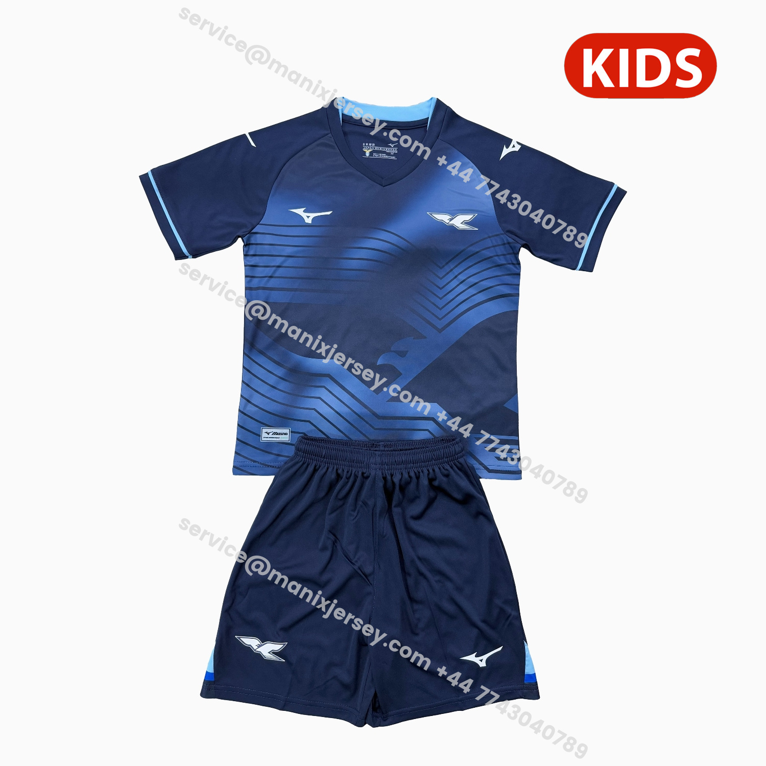 ManixJersey.com | Lazio 25-26 Third Kids Kit -Customize Name, Number and Patch | Worldwide Shipping