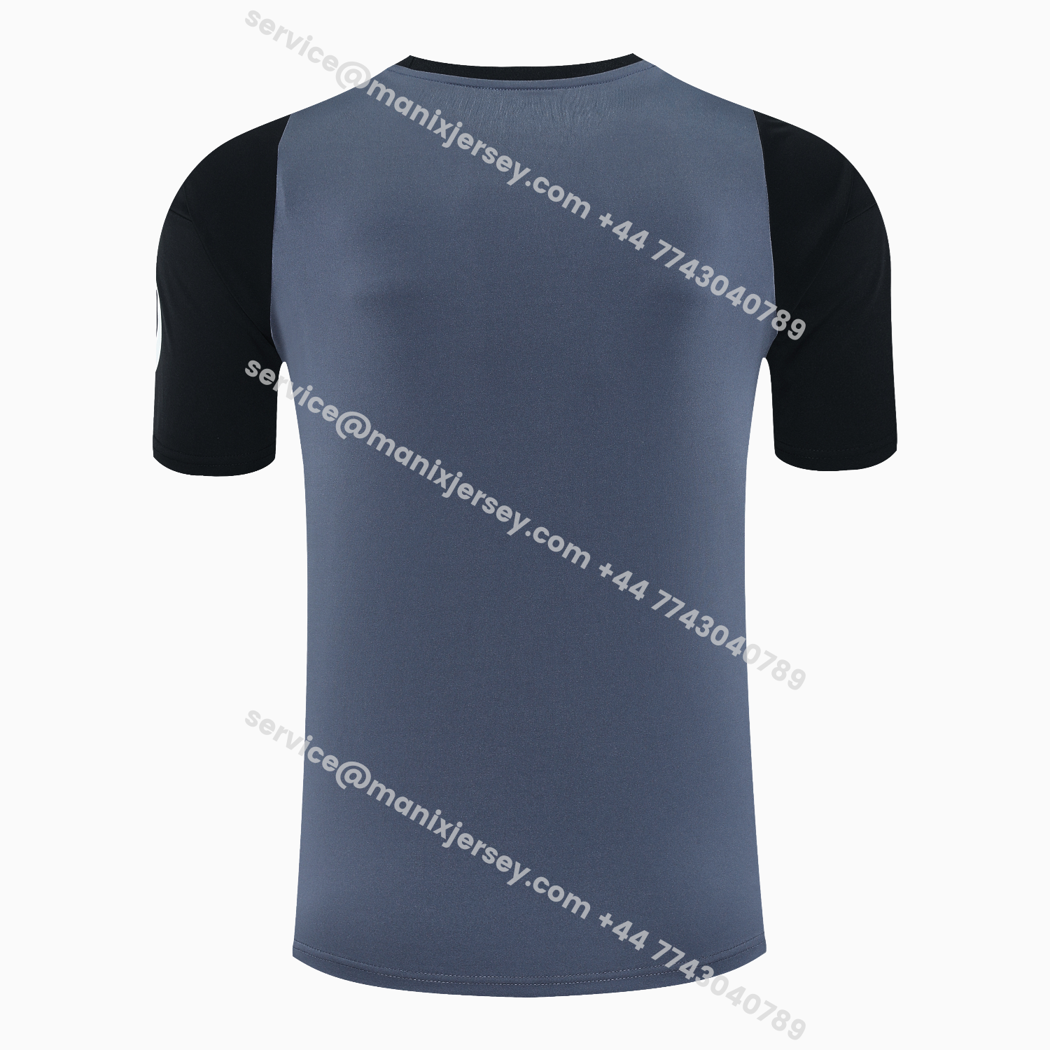 ManixJersey.com | Real Madrid 25-26 Short-Sleeve Training Set - Deep Gray Top & Gray Shorts -Customize Name, Number and Patch | Worldwide Shipping