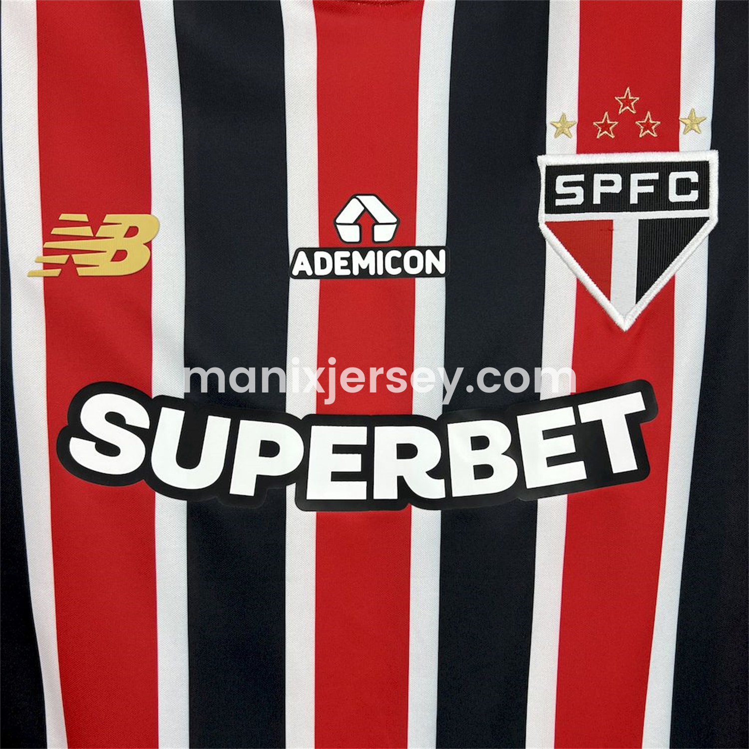 ManixJersey.com | Sao Paulo 25-26 Away Jersey - Fans Version -Customize Name, Number and Patch | Worldwide Shipping