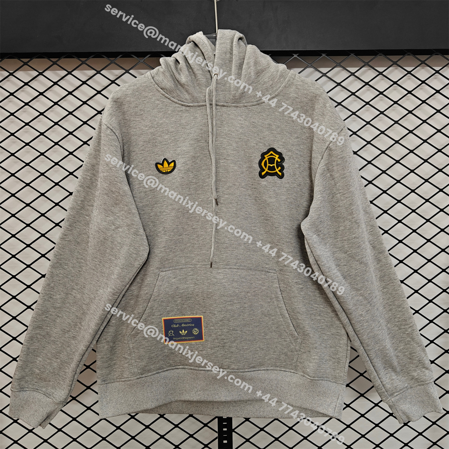 ManixJersey.com | Club América 25-26 Originals Terrace Icon Unisex Pullover Hoodie -Customize Name, Number and Patch | Worldwide Shipping
