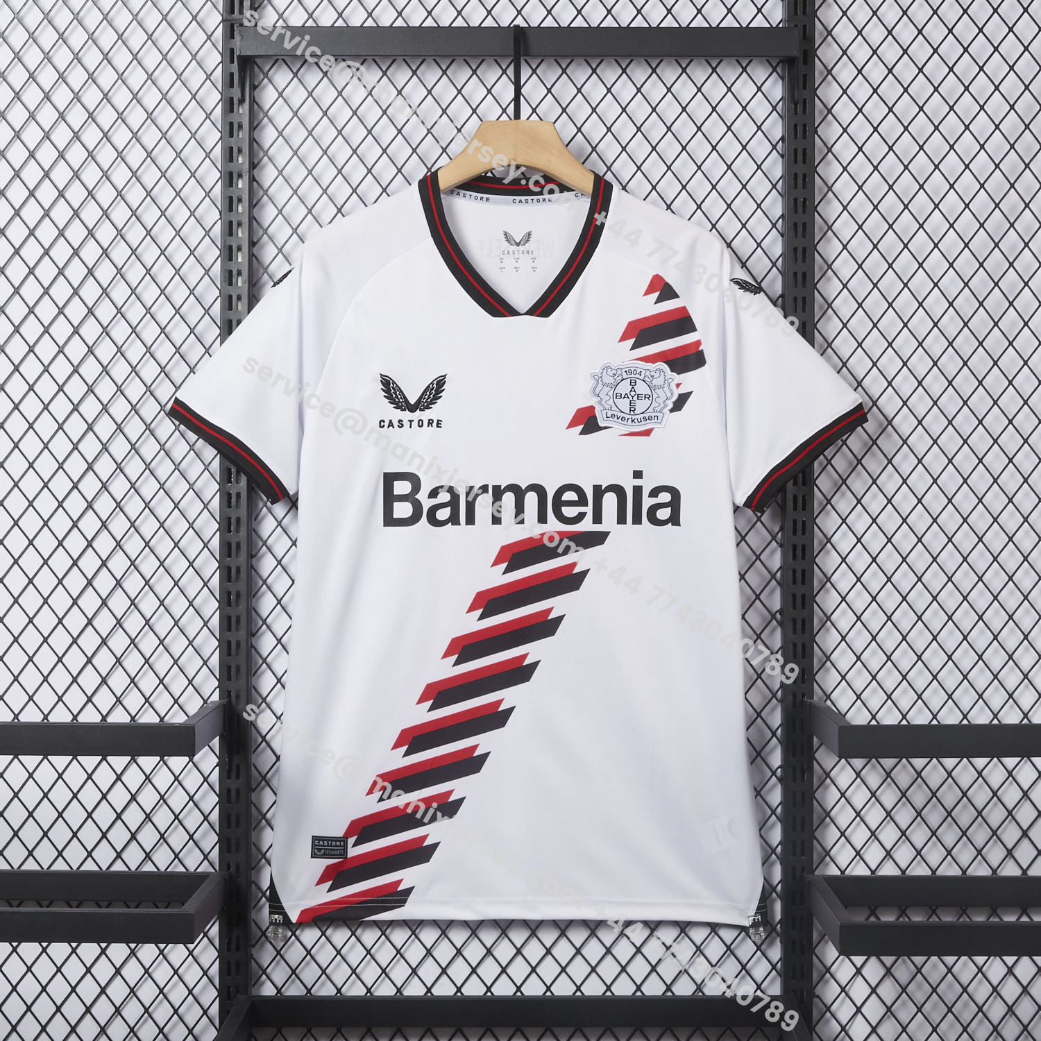 ManixJersey.com | Retro Bayer 04 Leverkusen 23-24 Away Jersey -Customize Name, Number and Patch | Worldwide Shipping