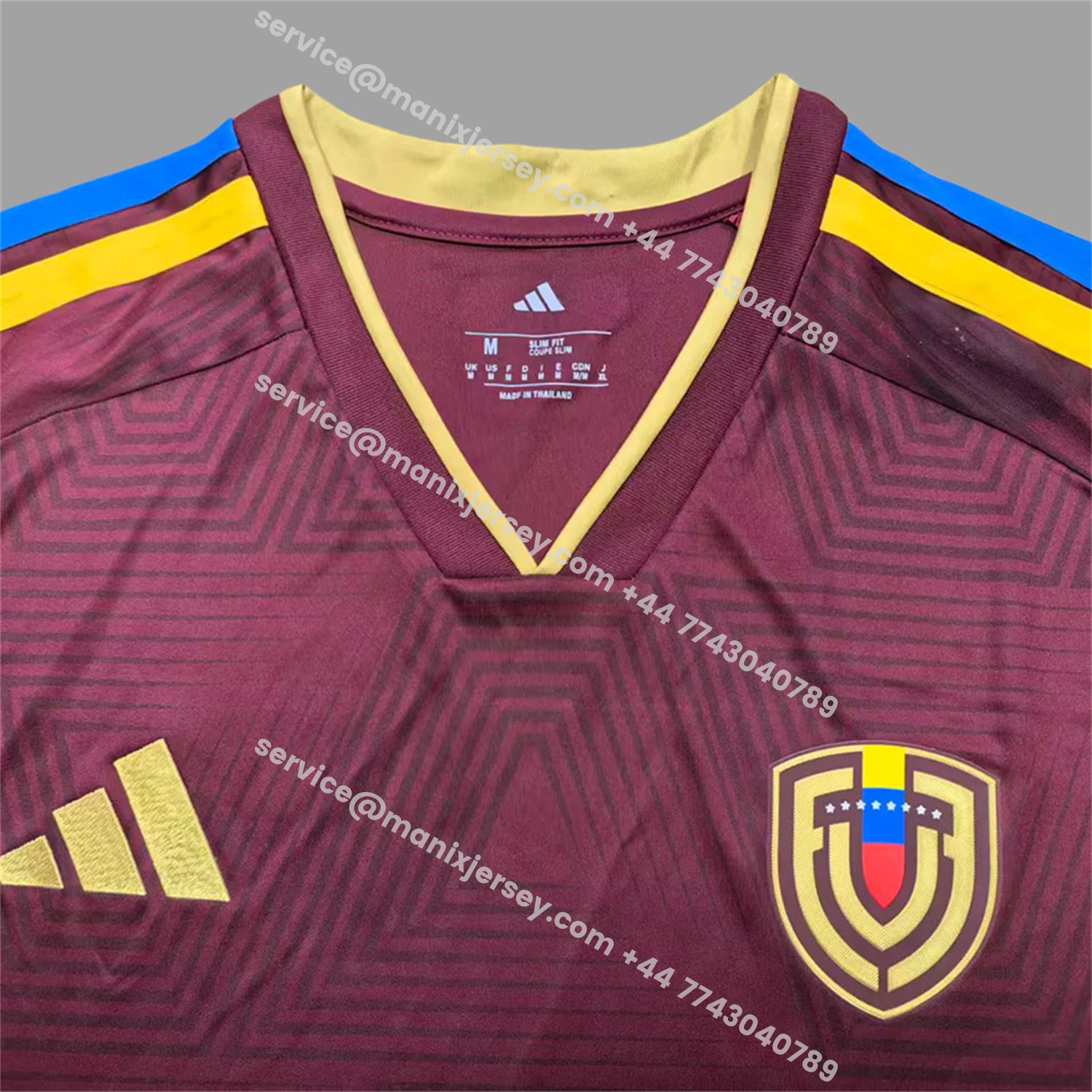 ManixJersey.com | Venezuela 2026 Home Jersey - Fans Version -Customize Name, Number and Patch | Worldwide Shipping