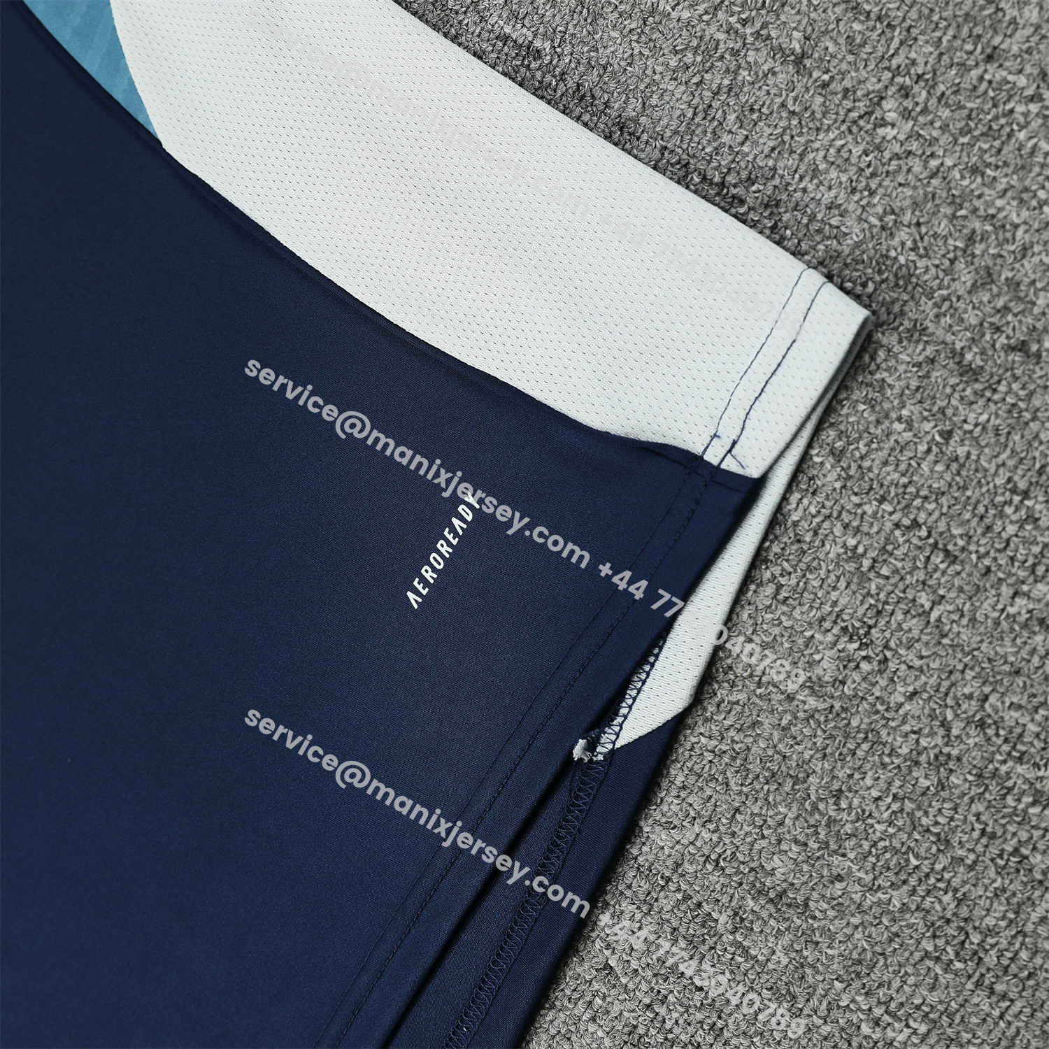 ManixJersey.com | Arsenal 25-26 Vest Training Set - Deep Blue Vest and Shorts -Customize Name, Number and Patch | Worldwide Shipping