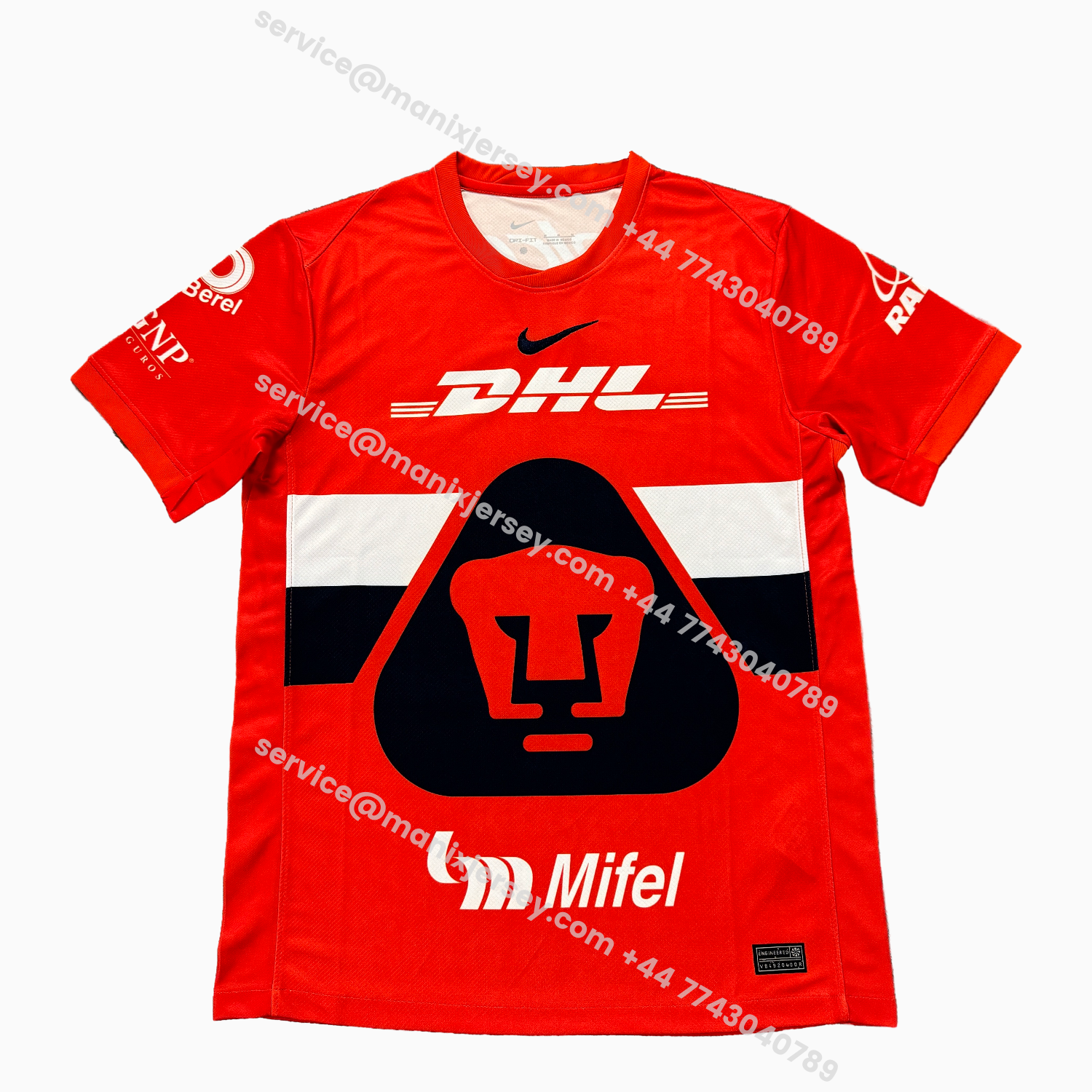 ManixJersey.com | Pumas UNAM 25-26 Orange Goalkeeper Jersey - Fans Version -Customize Name, Number and Patch | Worldwide Shipping