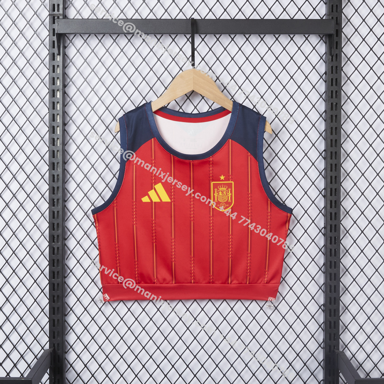 ManixJersey.com | Women's Spain 2026 Home Yoga Vest -Customize Name, Number and Patch | Worldwide Shipping