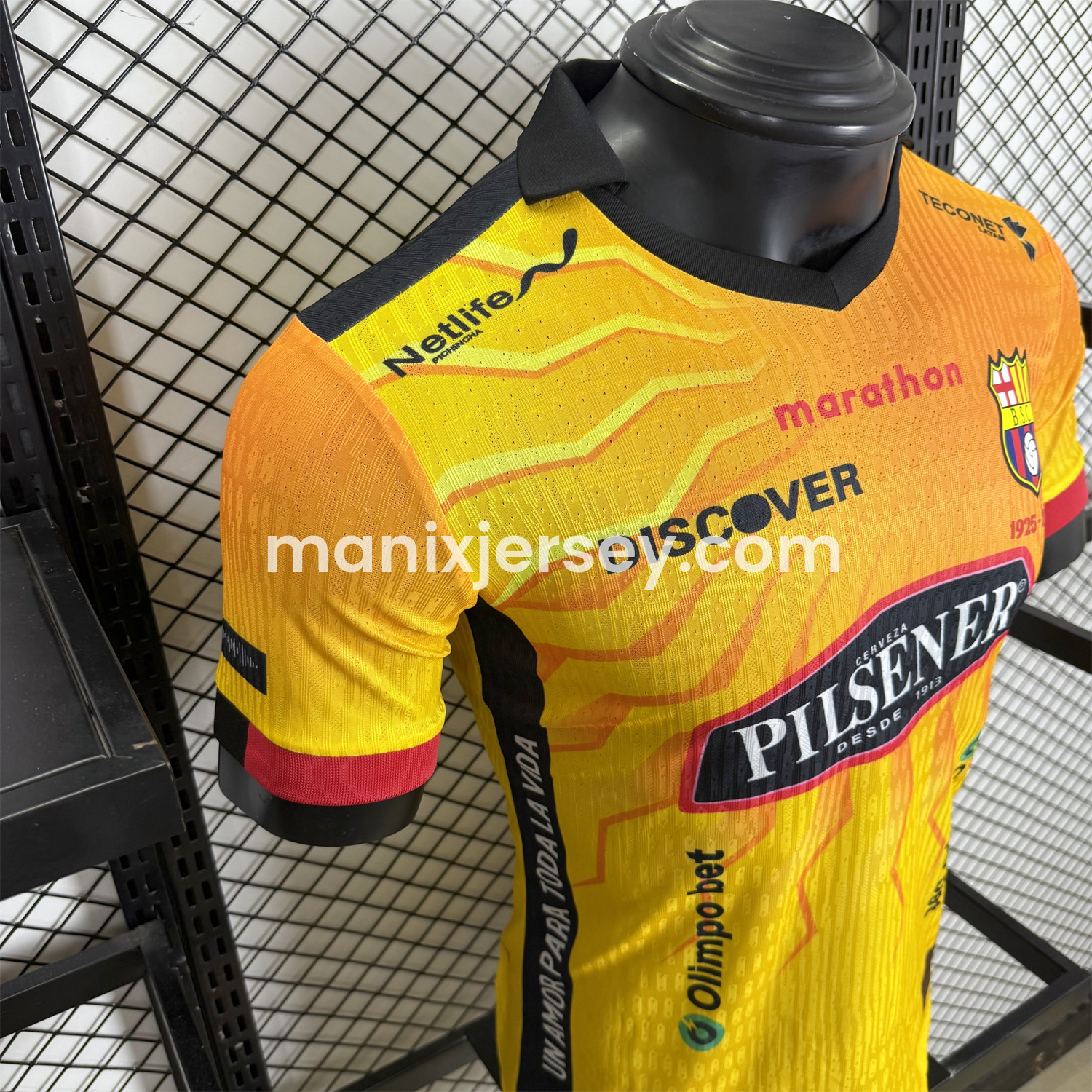ManixJersey.com | Barcelona Sporting Club 2025 Centennial Jersey - Player Version -Customize Name, Number and Patch | Worldwide Shipping