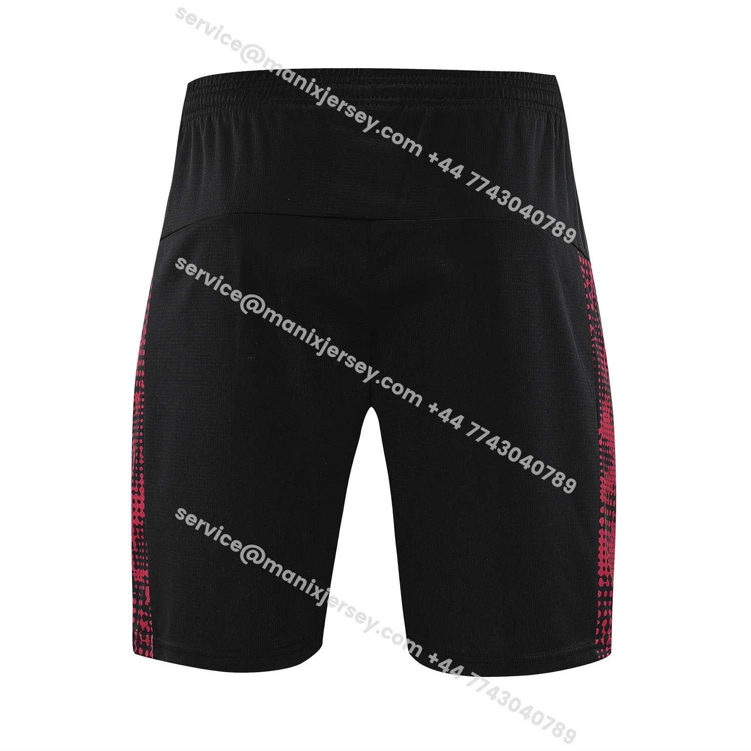 ManixJersey.com | RB Leipzig 25-26 Short-Sleeve Training Set- Red Top & Black Shorts -Customize Name, Number and Patch | Worldwide Shipping