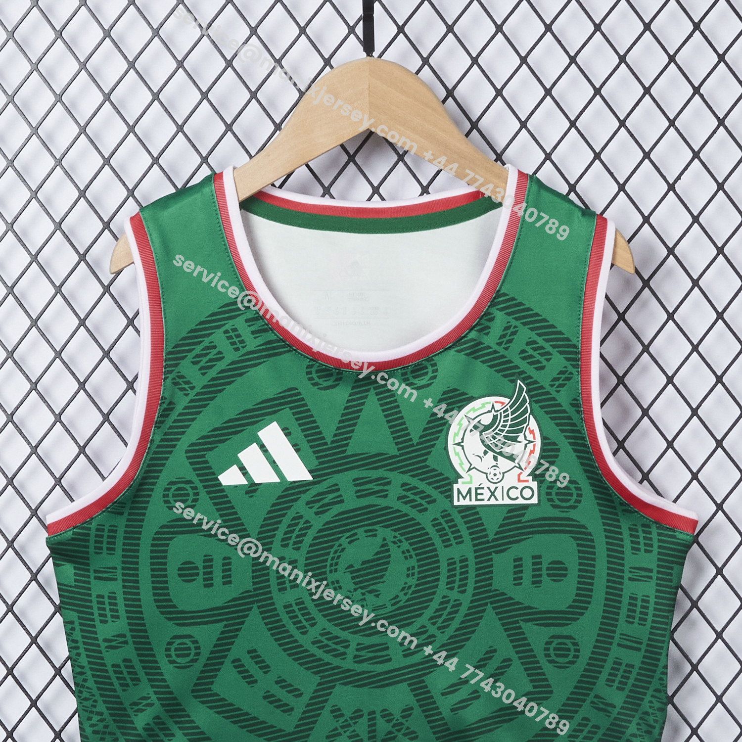 ManixJersey.com | Women's Mexico 2026 Home Yoga Vest -Customize Name, Number and Patch | Worldwide Shipping