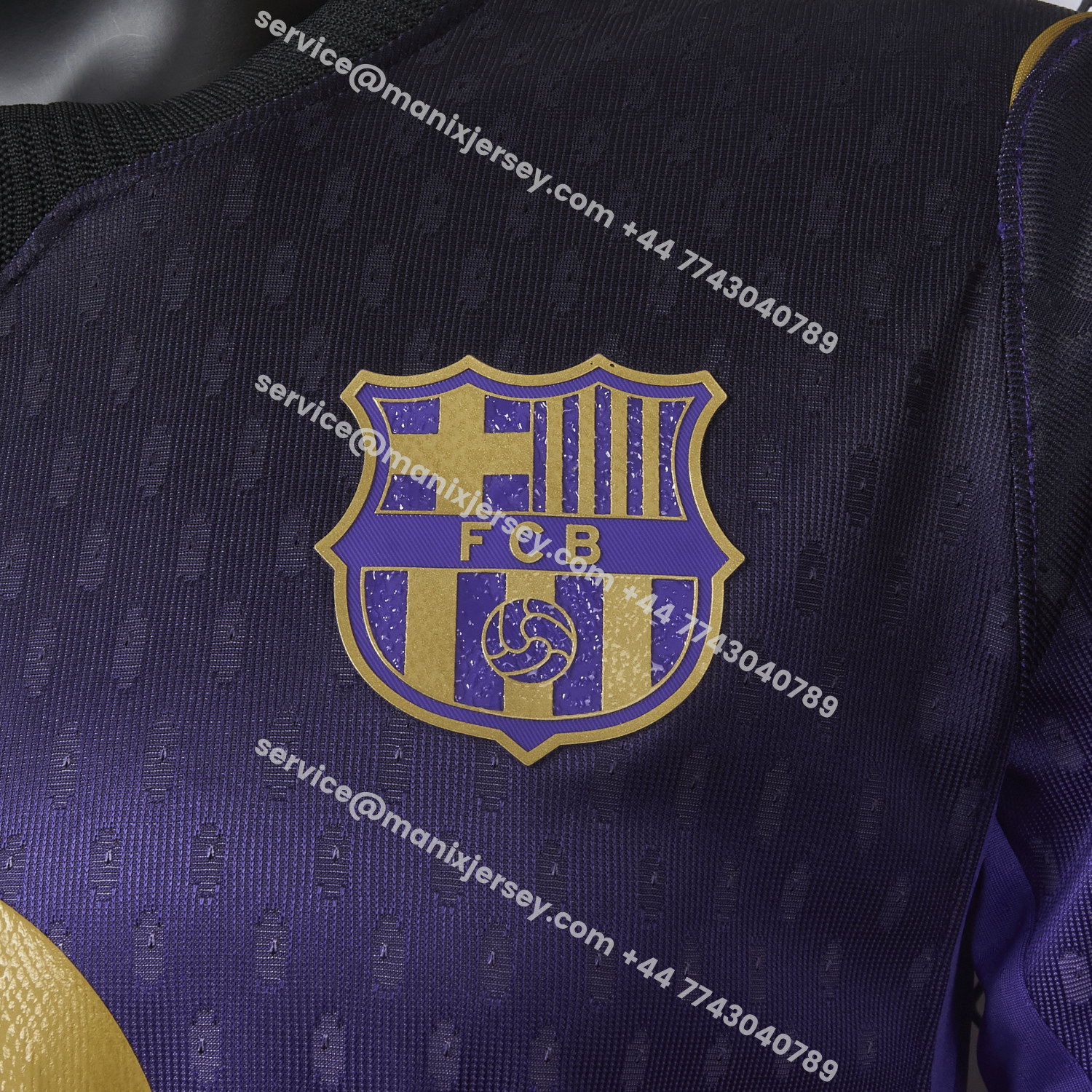 ManixJersey.com | Barcelona 26-27 Away Purple-Black Gradient Jersey - Player Version -Customize Name, Number and Patch | Worldwide Shipping