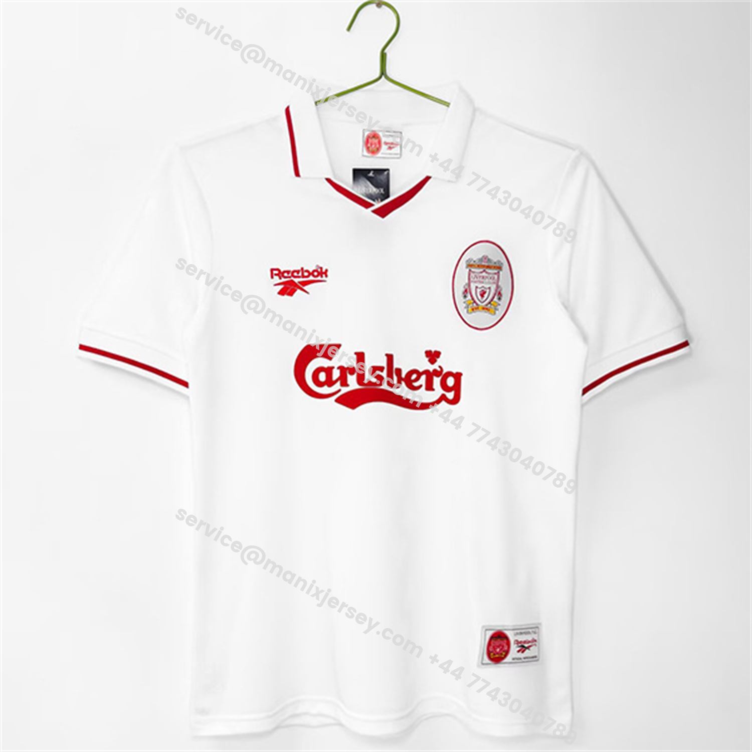 Retro Liver.pool 1996-97 Away White Jersey:football jersey mysite: unitedjerseyfootball 邓江浪:football