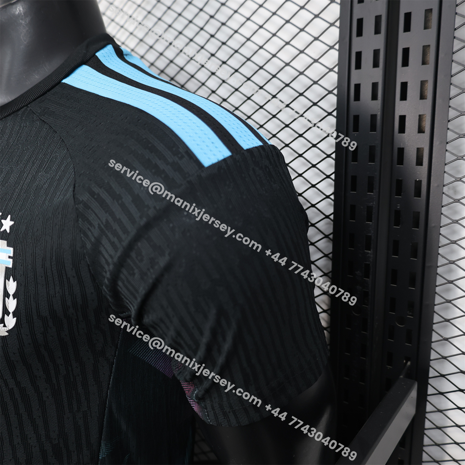 ManixJersey.com | Argentina 2026 Black Pre-Match Training Jersey - Player Version -Customize Name, Number and Patch | Worldwide Shipping