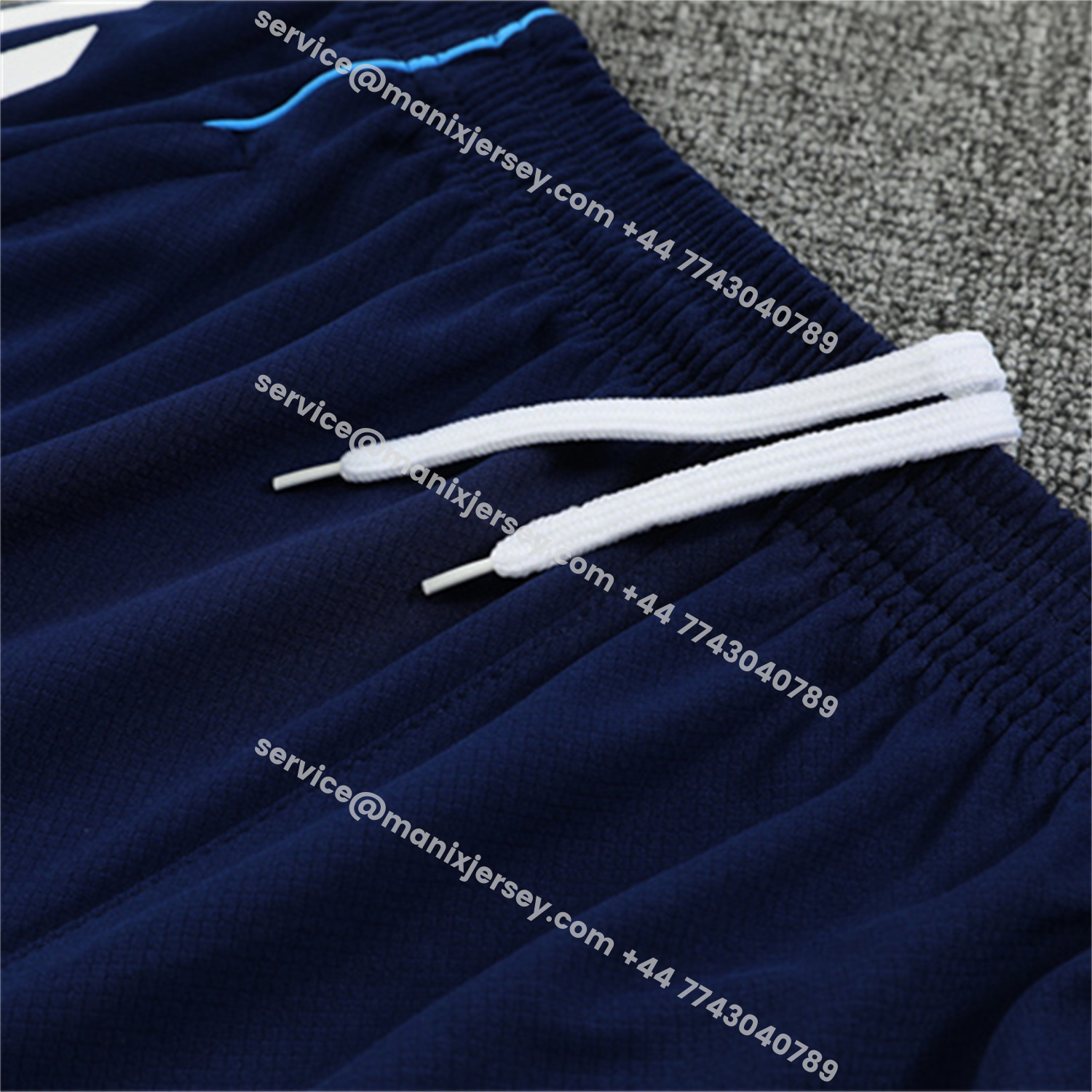 ManixJersey.com | Real Madrid 25-26 Short-Sleeve Training Set - Royal Blue Top & Royal Blue Shorts -Customize Name, Number and Patch | Worldwide Shipping