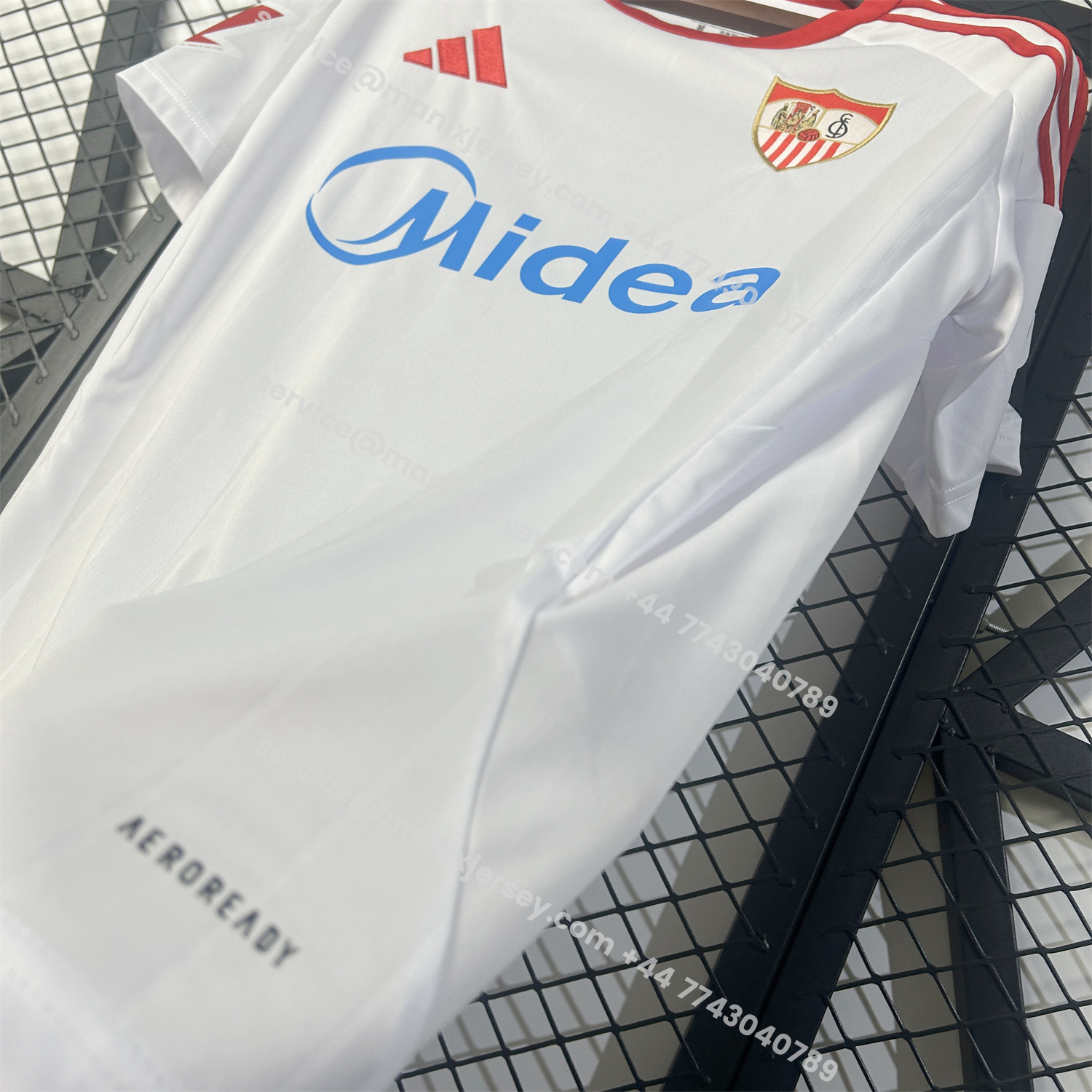 ManixJersey.com | Sevilla 25-26 Home White Jersey - Fans Version -Customize Name, Number and Patch | Worldwide Shipping