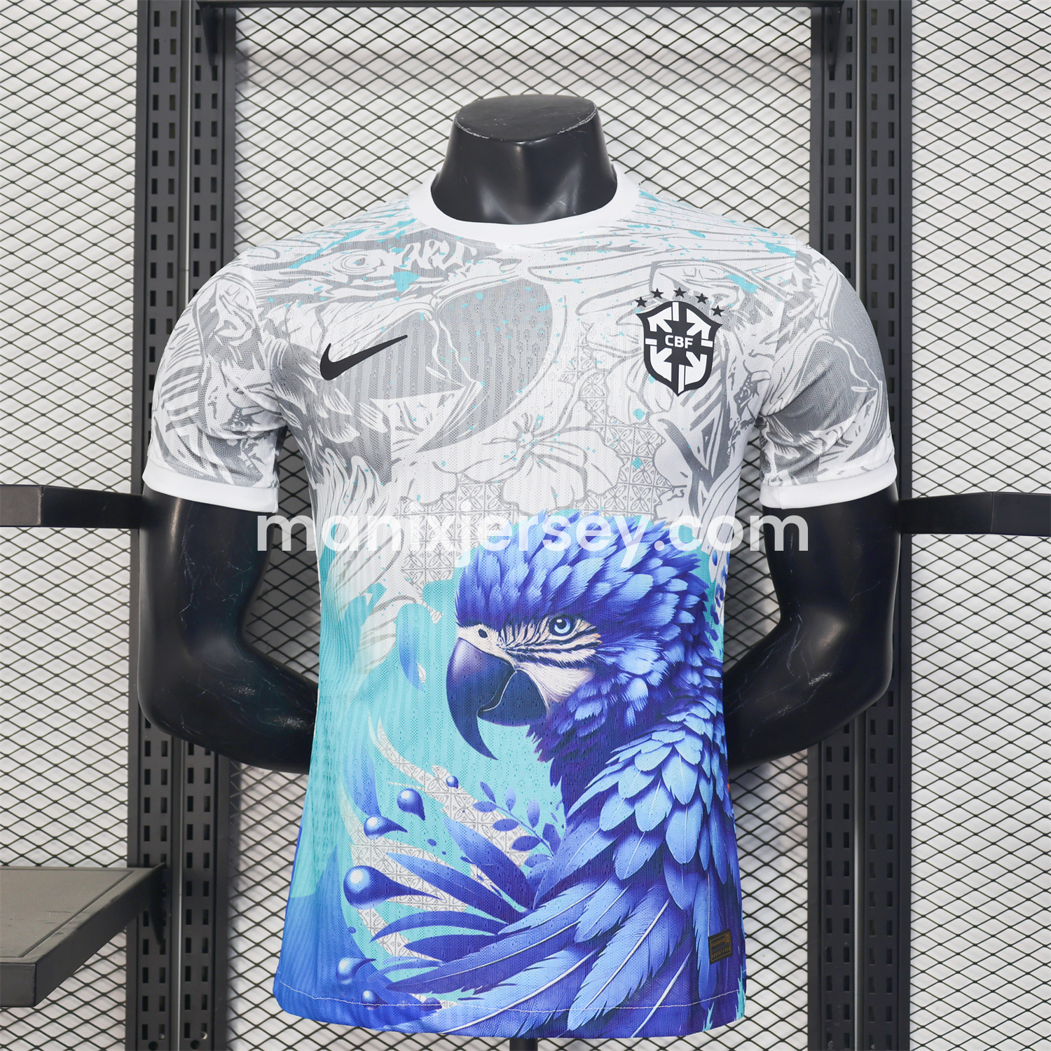 ManixJersey.com | Brazil 2025 Blue Macaw Special Edition Jersey - Player Version -Customize Name, Number and Patch | Worldwide Shipping