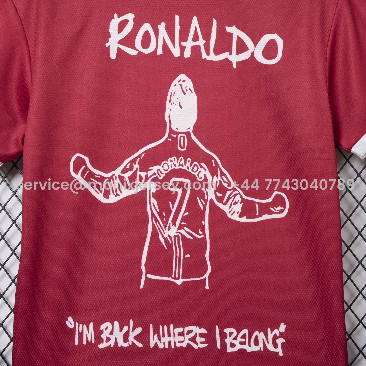 ManixJersey.com | Retro Manchester United 21-22 Home Ronaldo Graffiti Edition Special Edition Jersey -Customize Name, Number and Patch | Worldwide Shipping