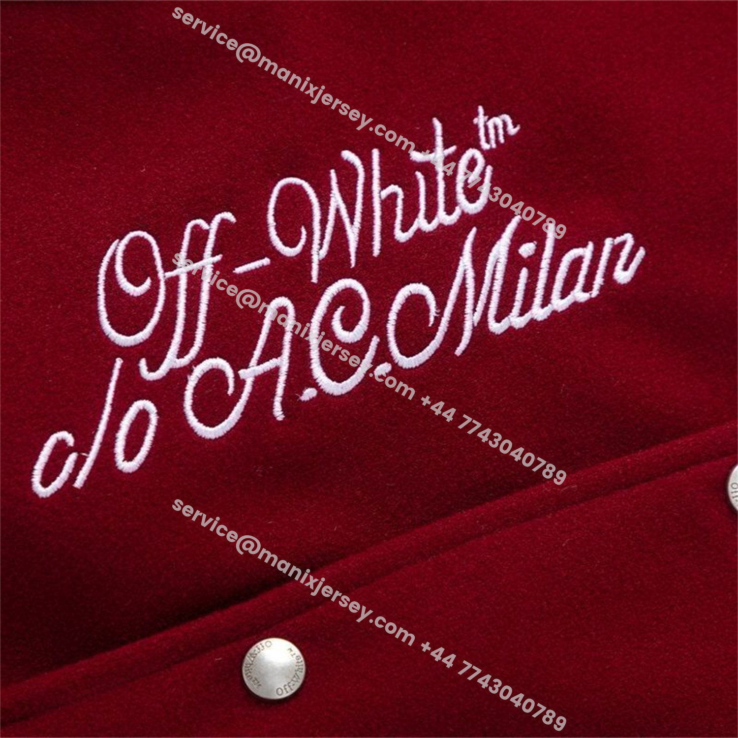 ManixJersey.com | AC Milan 25-26 Off-White Warm Windbreaker Jacket - Wine Red And Black -Customize Name, Number and Patch | Worldwide Shipping