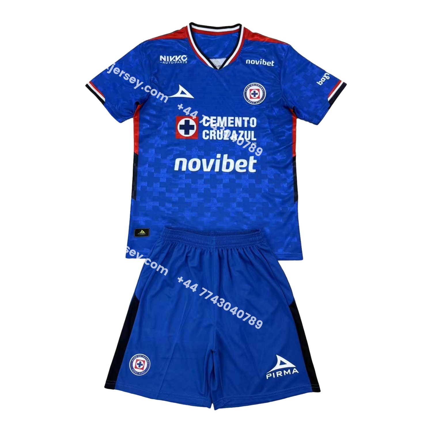 ManixJersey.com | Cruz Azul 25-26 Home Blue Men's Adult Jersey Set - Fans Version -Customize Name, Number and Patch | Worldwide Shipping
