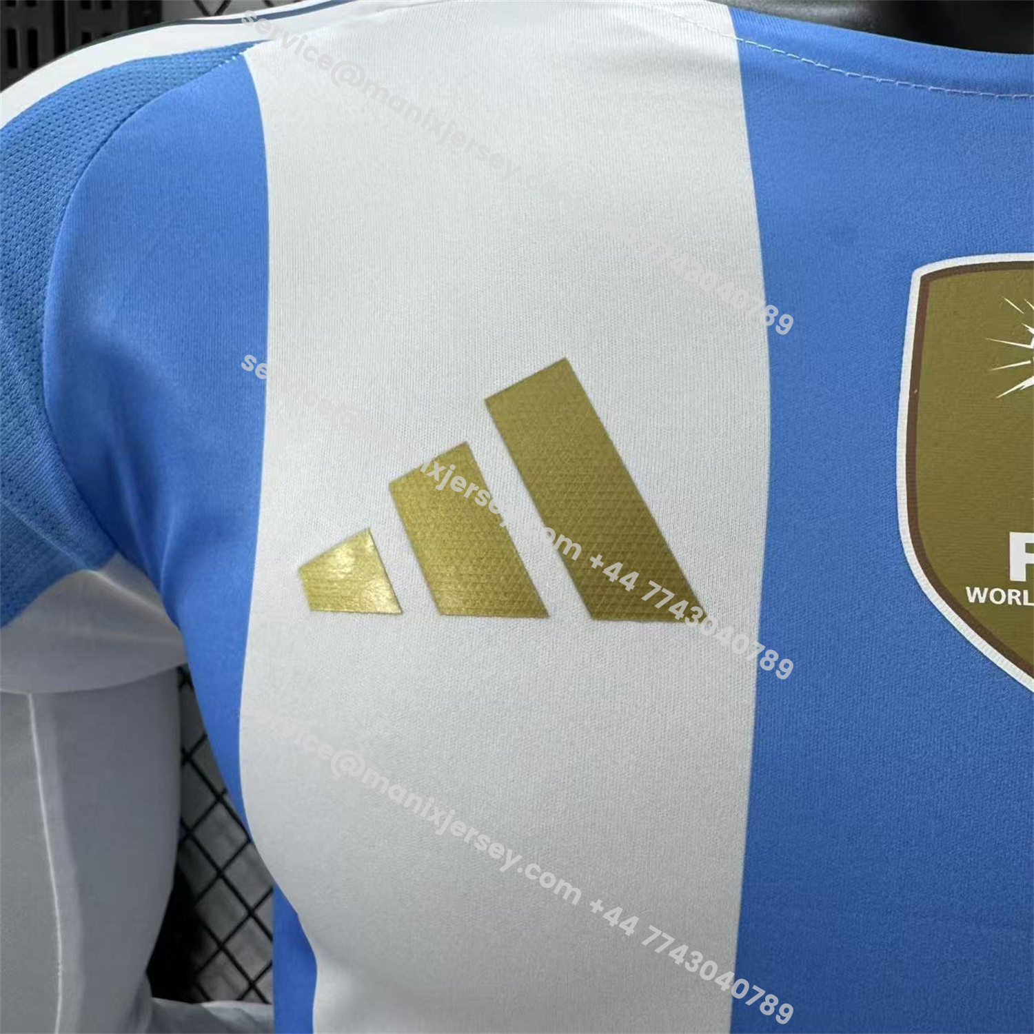 ManixJersey.com | Argentina 2024 Home Long Sleeves Jersey - Player Version -Customize Name, Number and Patch | Worldwide Shipping