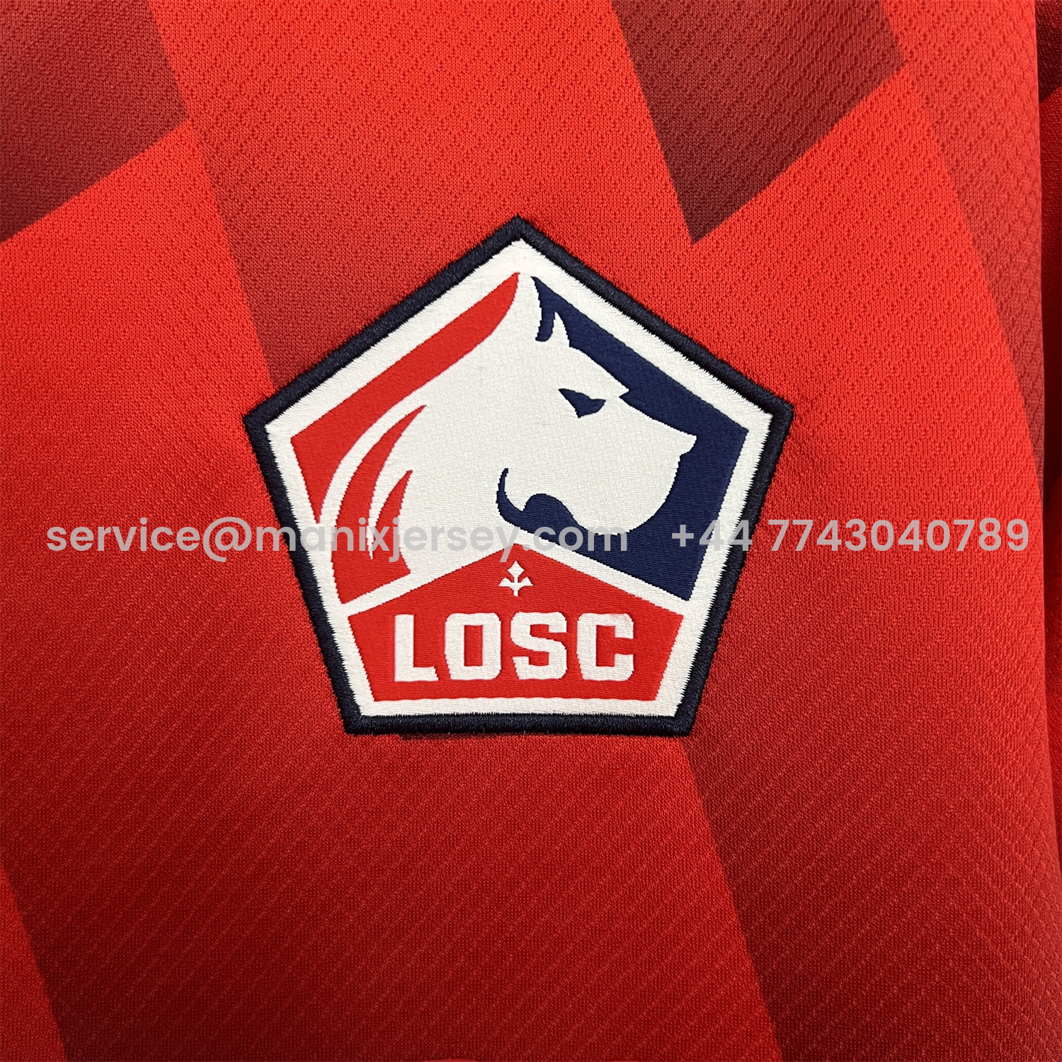 ManixJersey.com | Lille 25-26 Home Jersey - Fans Version -Customize Name, Number and Patch | Worldwide Shipping