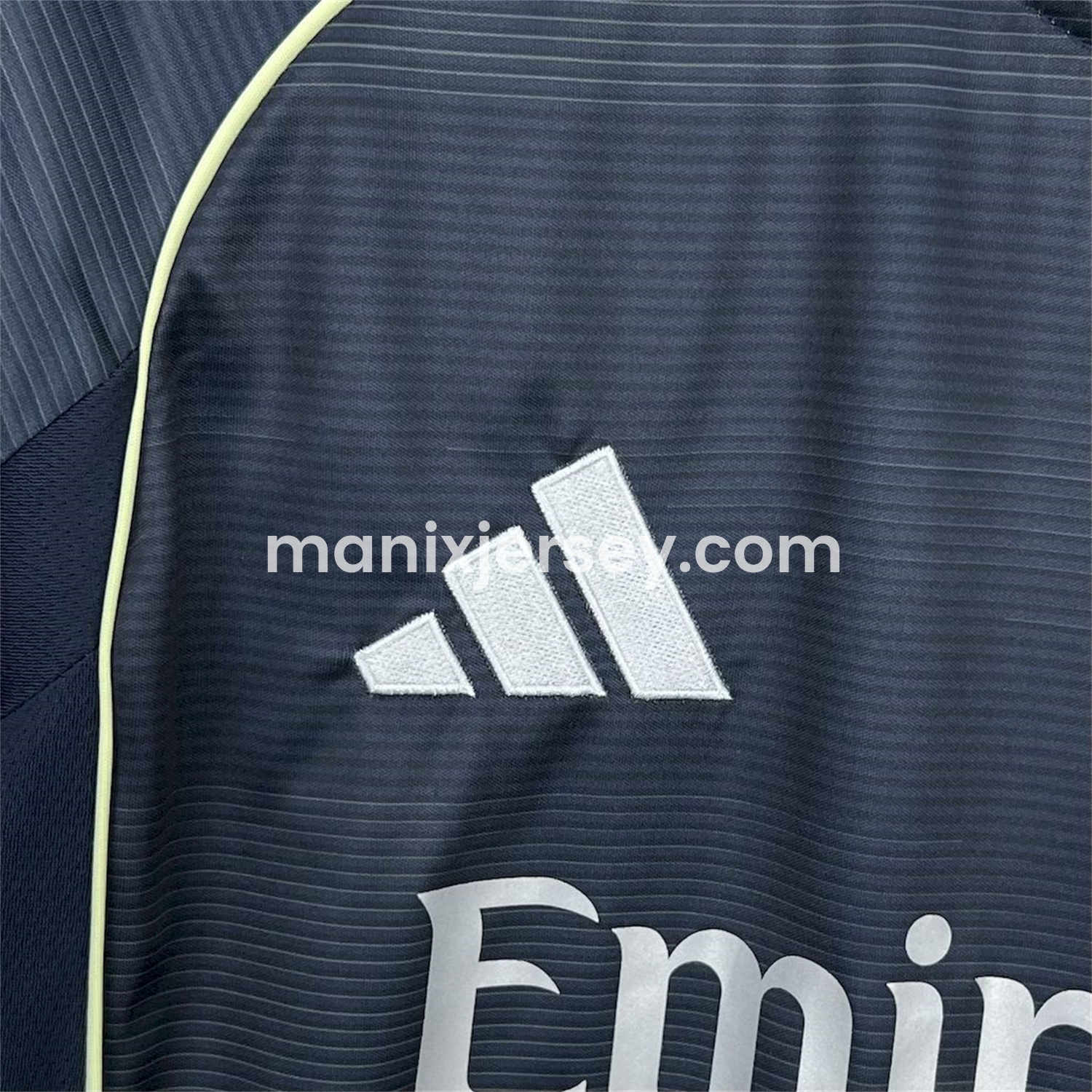 ManixJersey.com | Real Madrid 25-26 Away Long Sleeves Jersey - Fans Version -Customize Name, Number and Patch | Worldwide Shipping