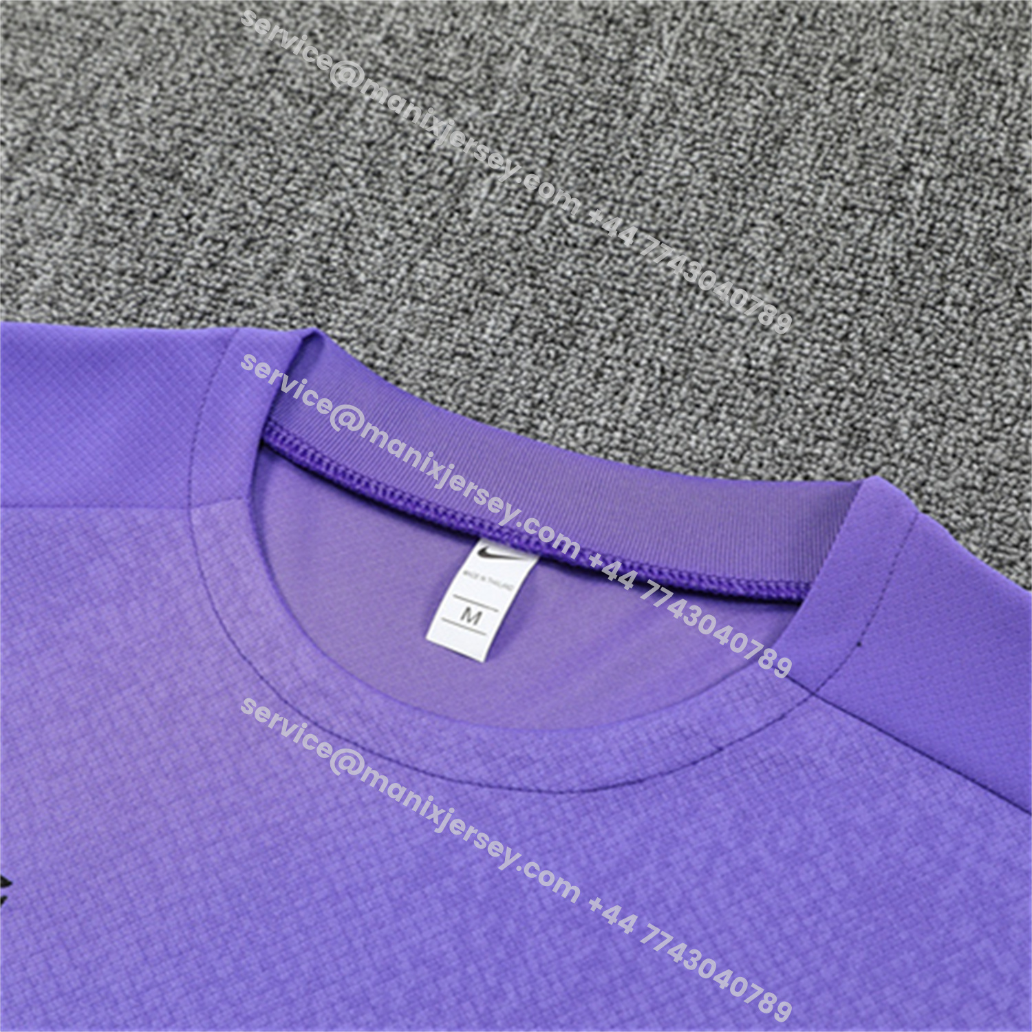 ManixJersey.com | Barcelona 25-26 X KB Short-Sleeve Training Set - Purple Top & Black Shorts -Customize Name, Number and Patch | Worldwide Shipping