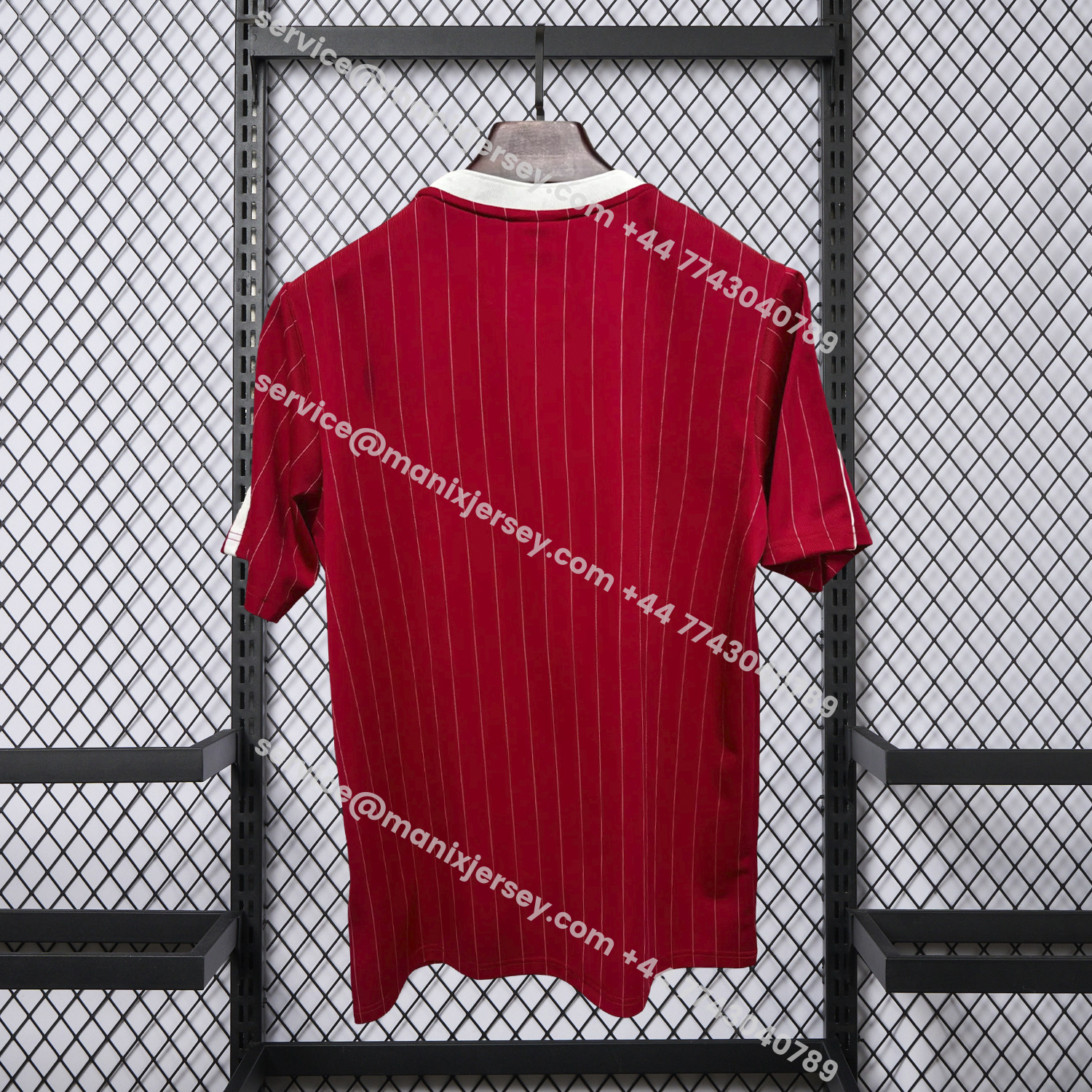 ManixJersey.com | Manchester United 25-26 Trefoil Red Travel Jersey - Fans Version -Customize Name, Number and Patch | Worldwide Shipping