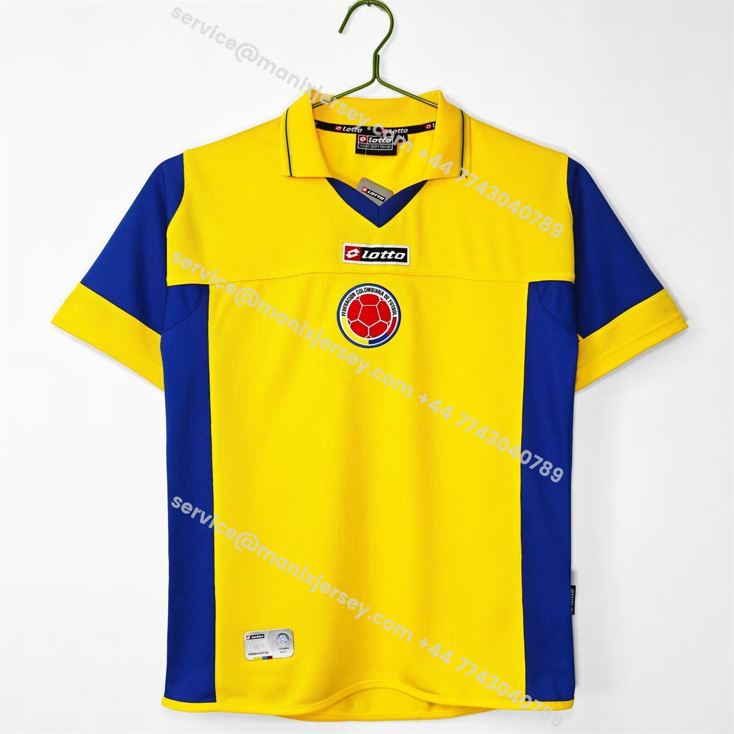ManixJersey.com | Retro Colombia 2003-05 Home Jersey -Customize Name, Number and Patch | Worldwide Shipping