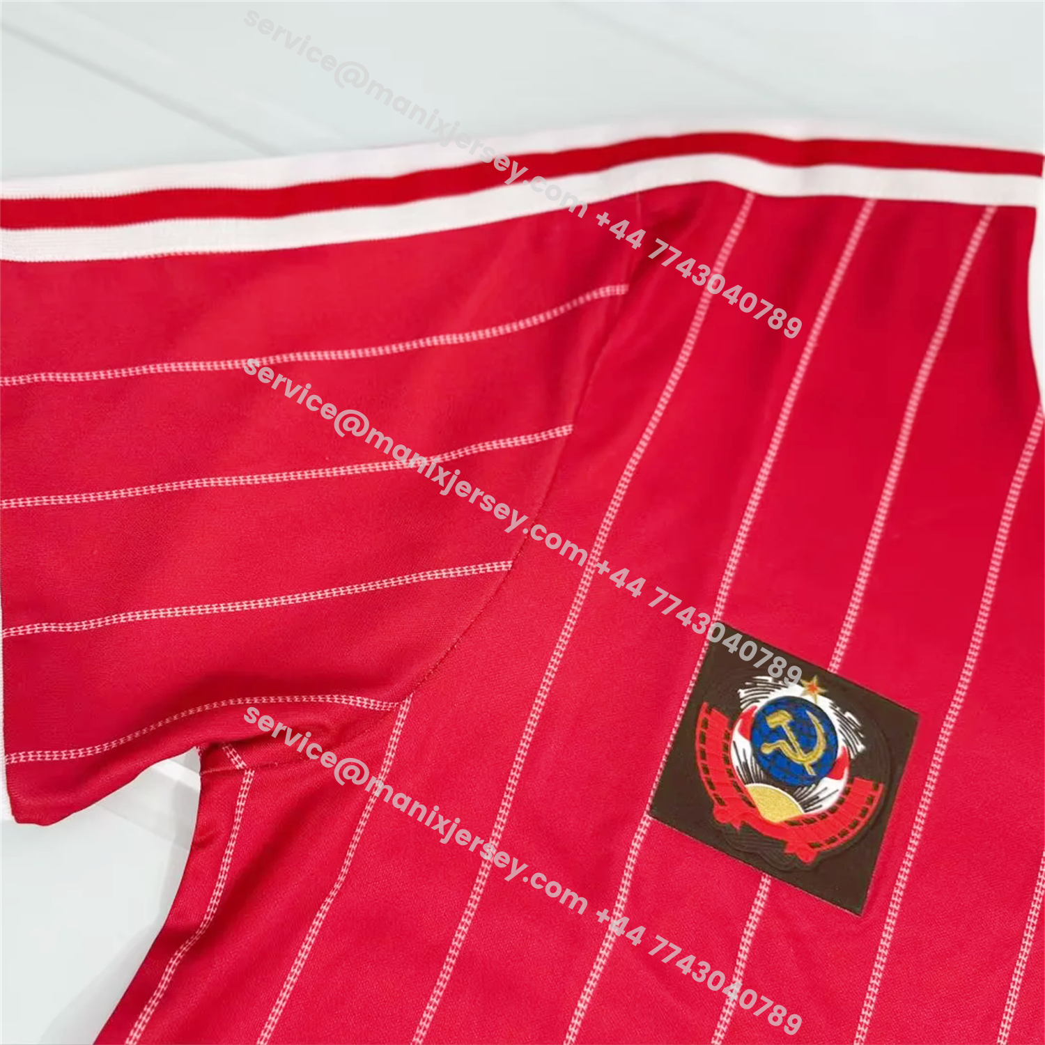 ManixJersey.com | Retro Soviet Union 1982-83 Home Red Jersey -Customize Name, Number and Patch | Worldwide Shipping
