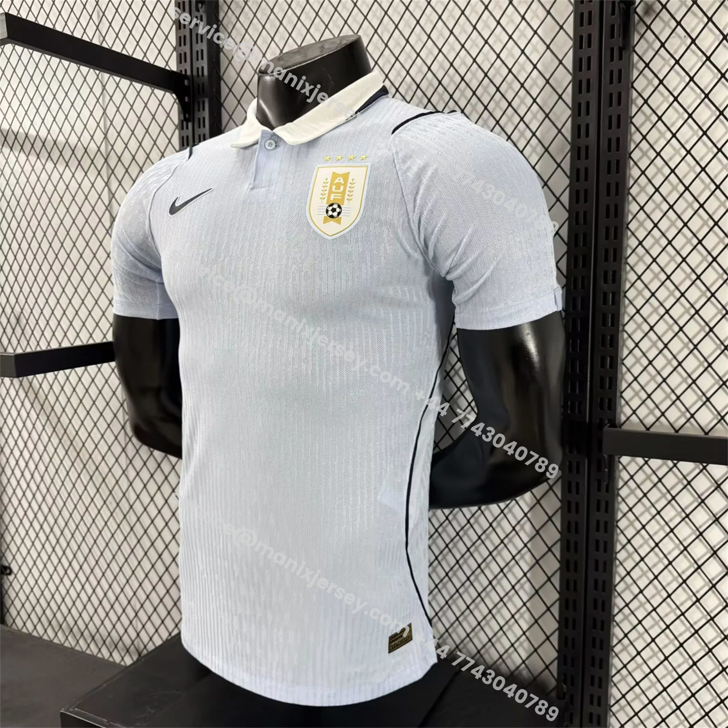 ManixJersey.com | Uruguay 2026 Home Jersey - Player Version -Customize Name, Number and Patch | Worldwide Shipping