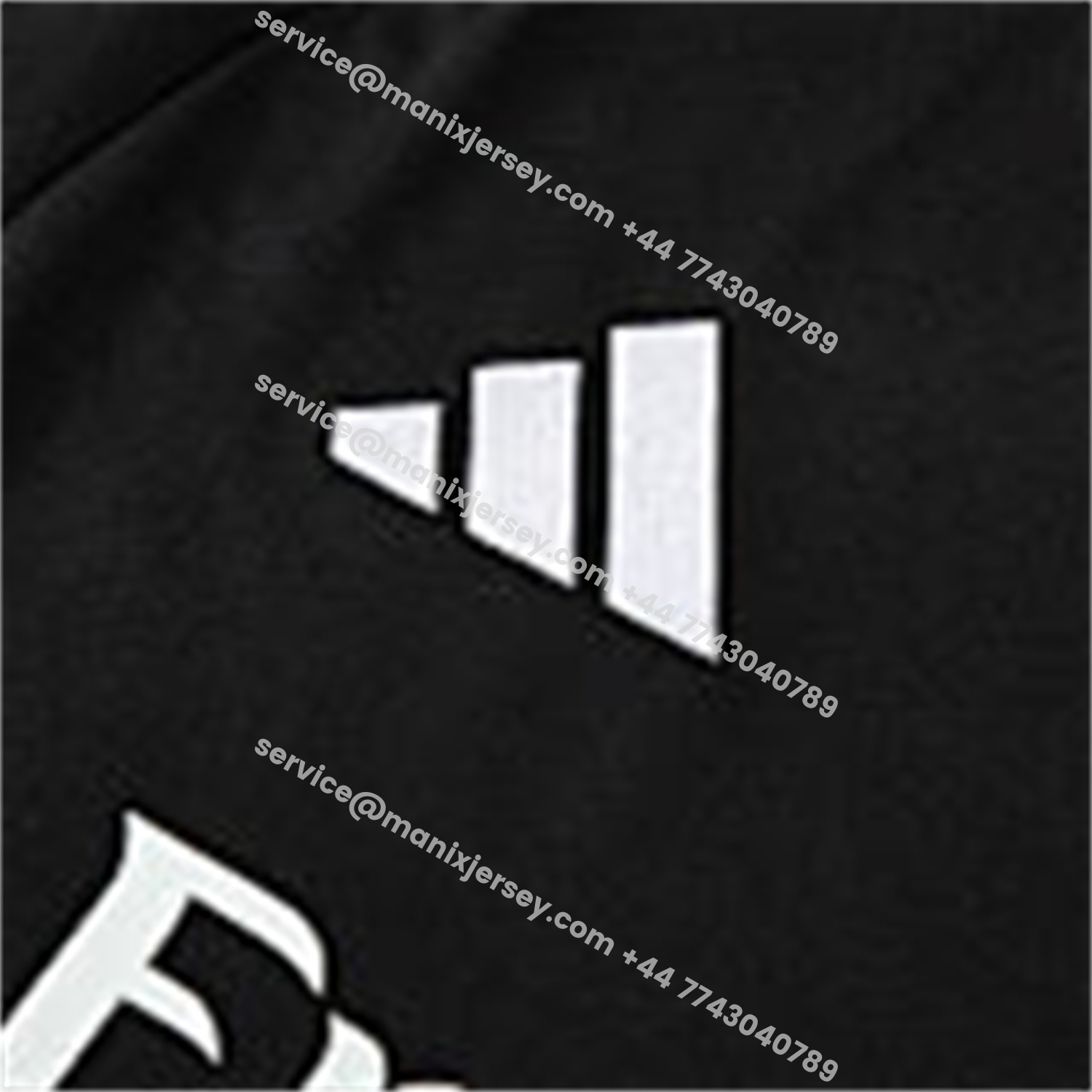 ManixJersey.com | Real Madrid 25-26 Short-Sleeve Training Set - Light Grey Stripes Black Top & Black Shorts -Customize Name, Number and Patch | Worldwide Shipping