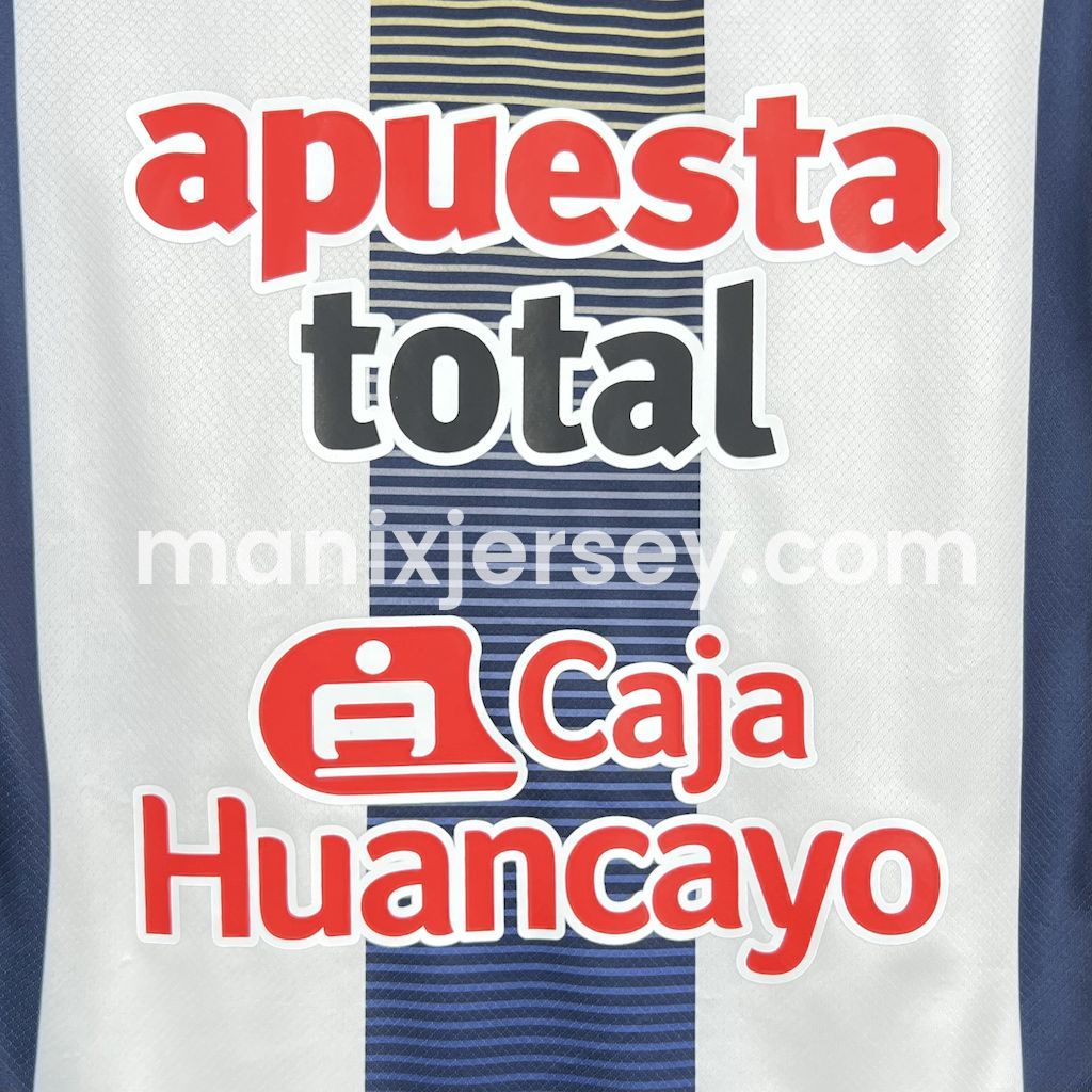 ManixJersey.com | Alianza Lima 25-26 Home Jersey - Fans Version -Customize Name, Number and Patch | Worldwide Shipping