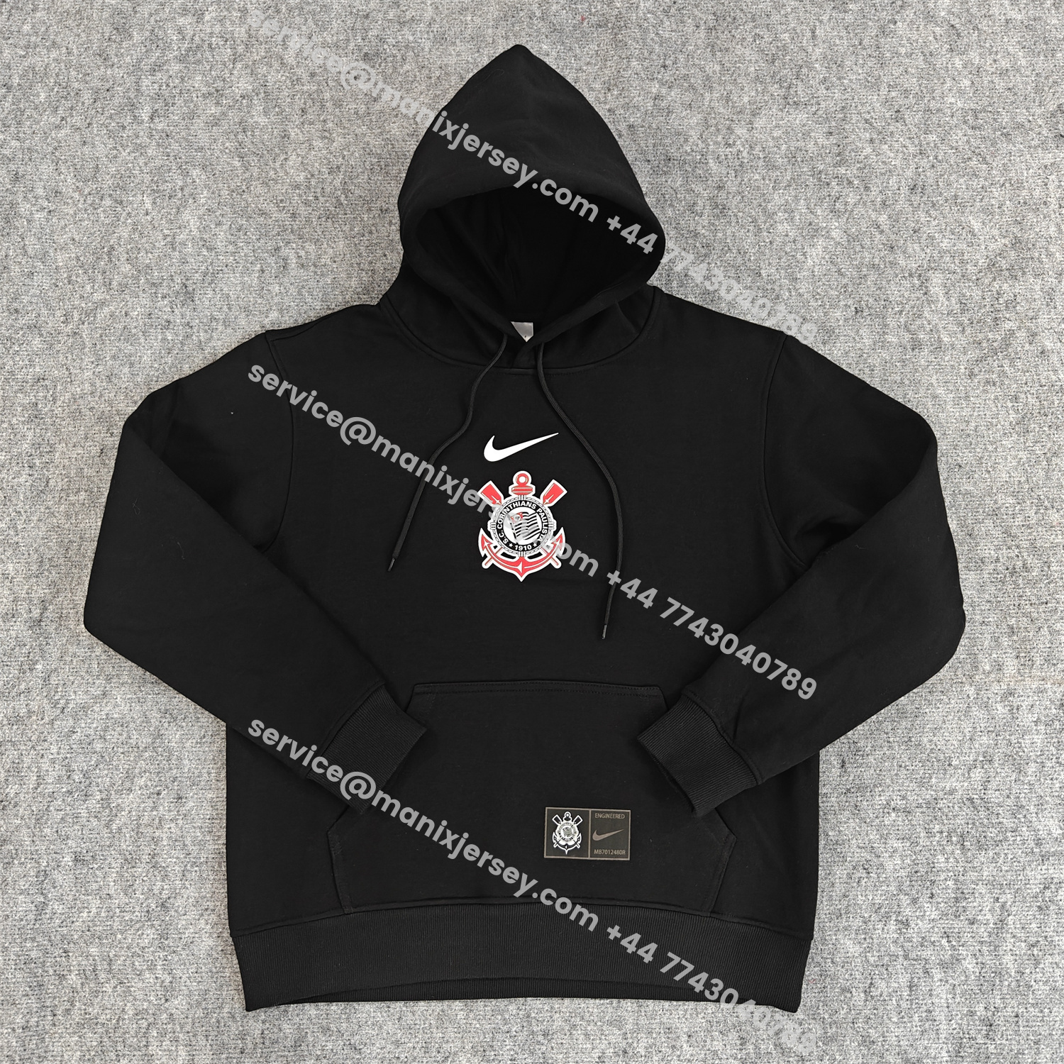 ManixJersey.com | Corinthians 25-26 Home Unisex Pullover Hoodie -Customize Name, Number and Patch | Worldwide Shipping