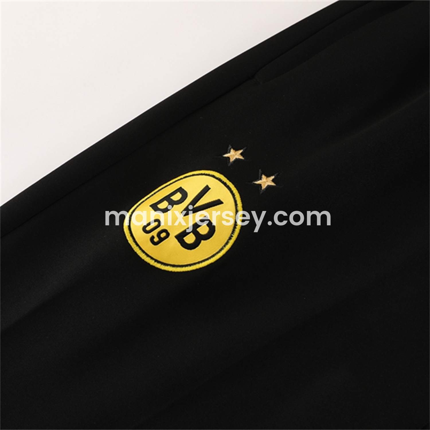 ManixJersey.com | Dortmund 25-26 Jacket Training Tracksuit - Black top & Black Pants -Customize Name, Number and Patch | Worldwide Shipping