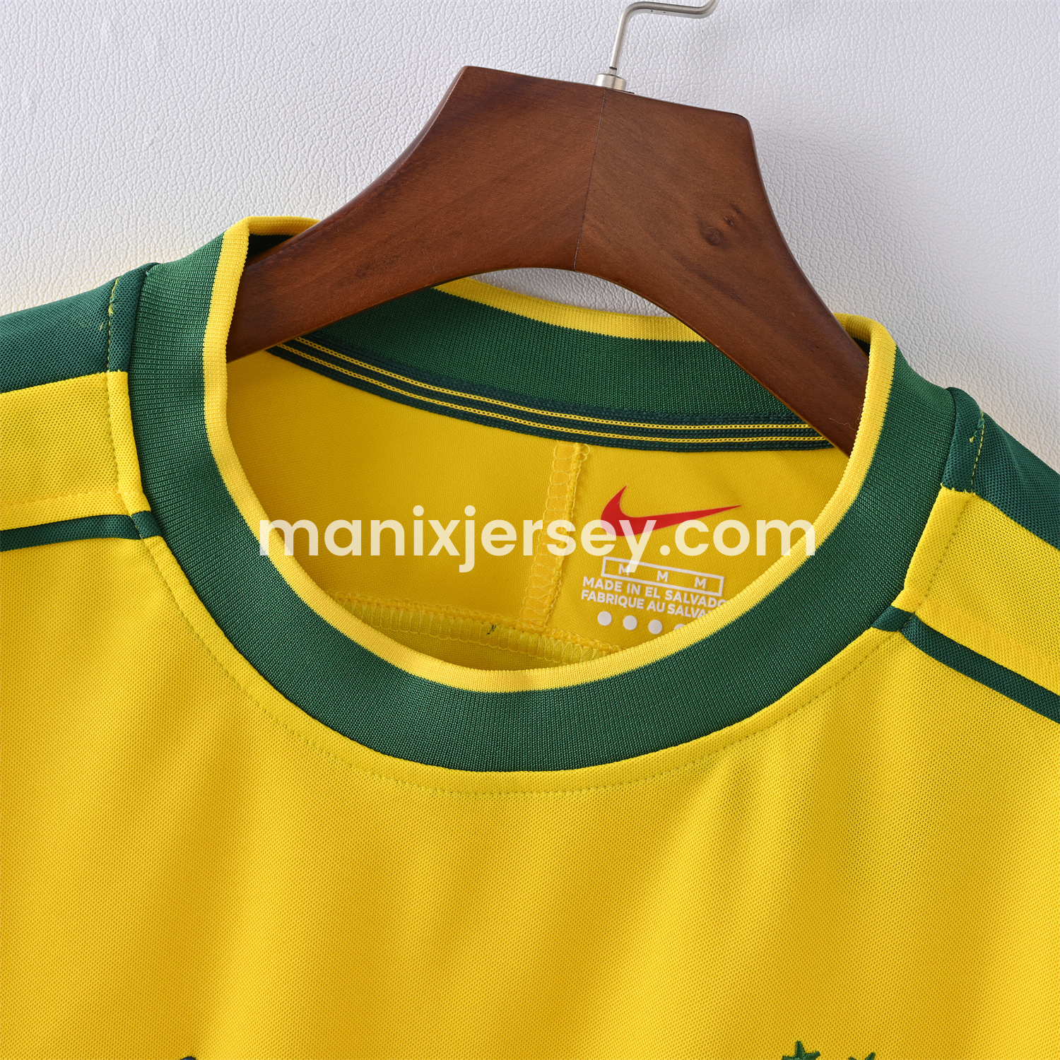 ManixJersey.com | Retro Brazil 1998 Home Long Sleeves Jersey -Customize Name, Number and Patch | Worldwide Shipping